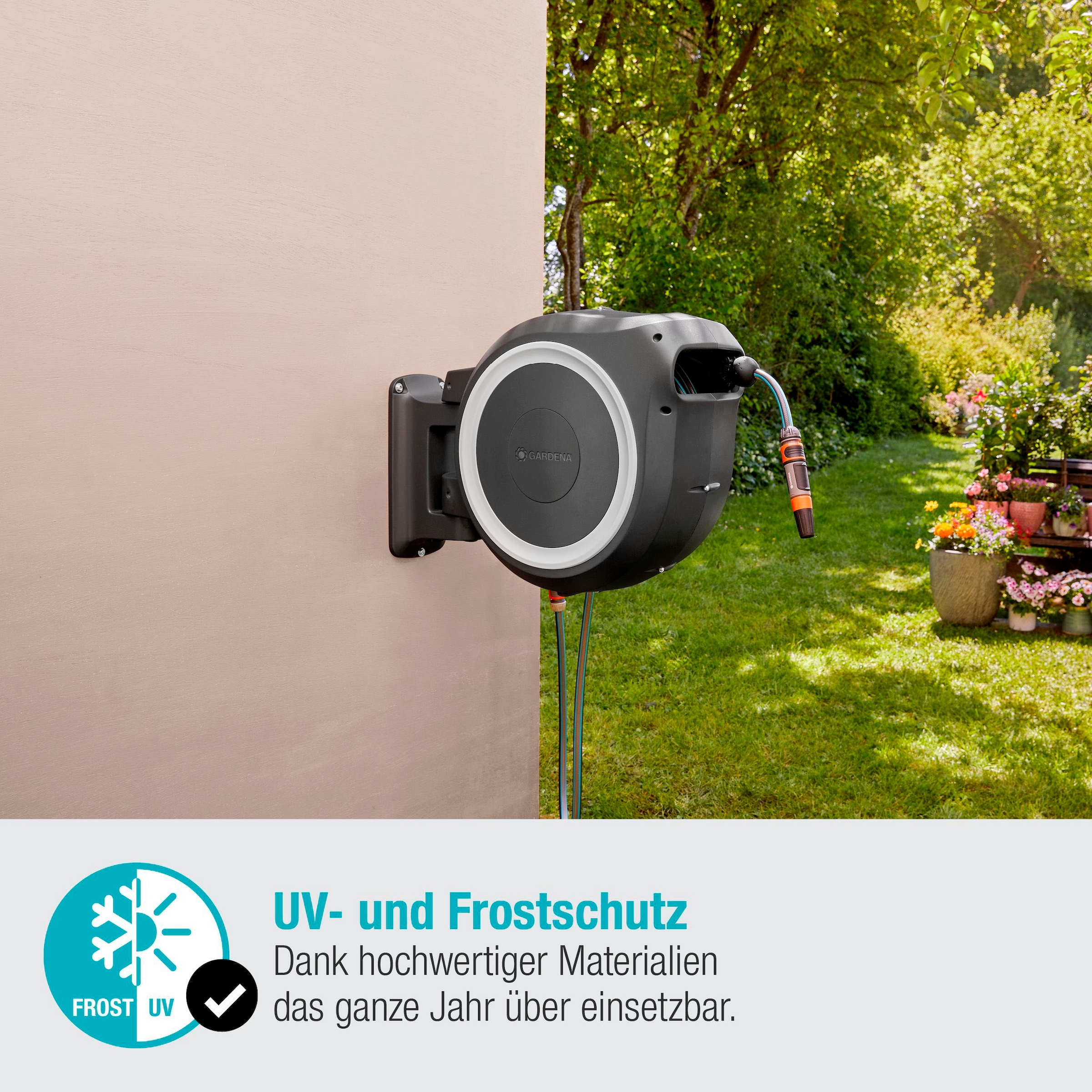 GARDENA Wandschlauchbox »RollUp M/L, 18622-20«, mit 25 Meter Schlauch