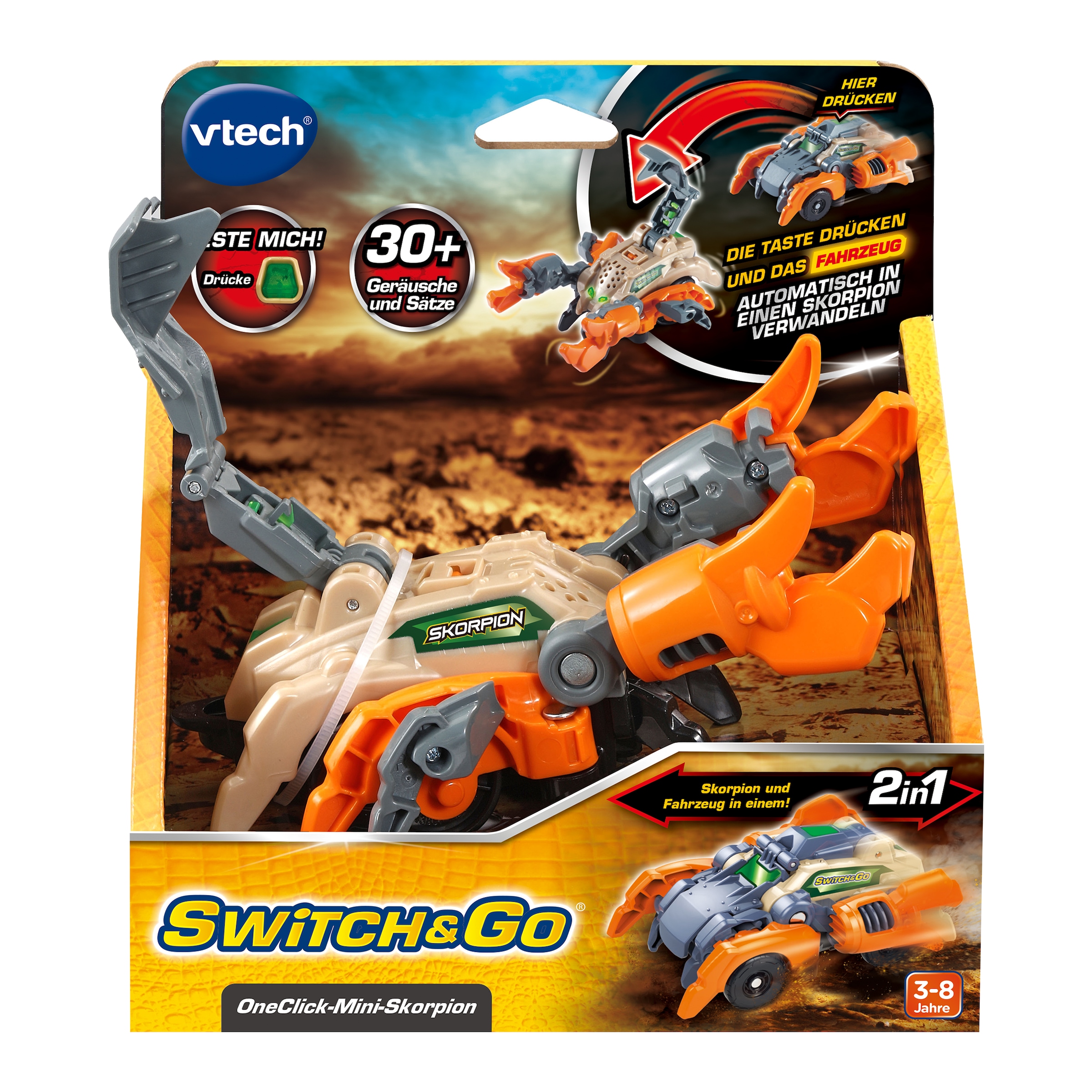 Vtech® Actionfigur »Switch & Go - OneClick-Mini-Skorpion« mit licht