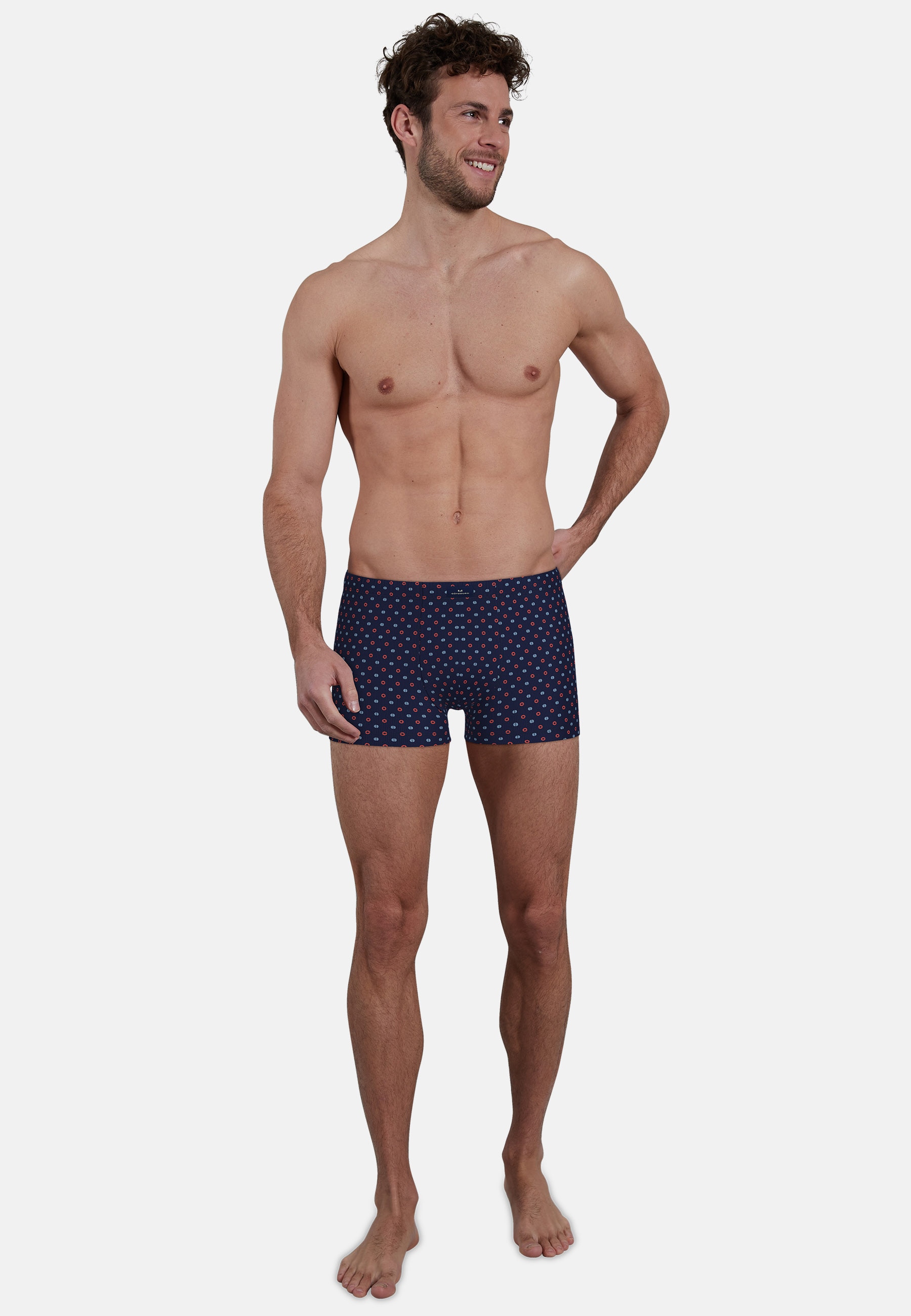 GÖTZBURG Retro Pants »Glasgow« 2er Pack,  gemustert, basic, kurz, eng, atmungsaktiv, Baumwollmix