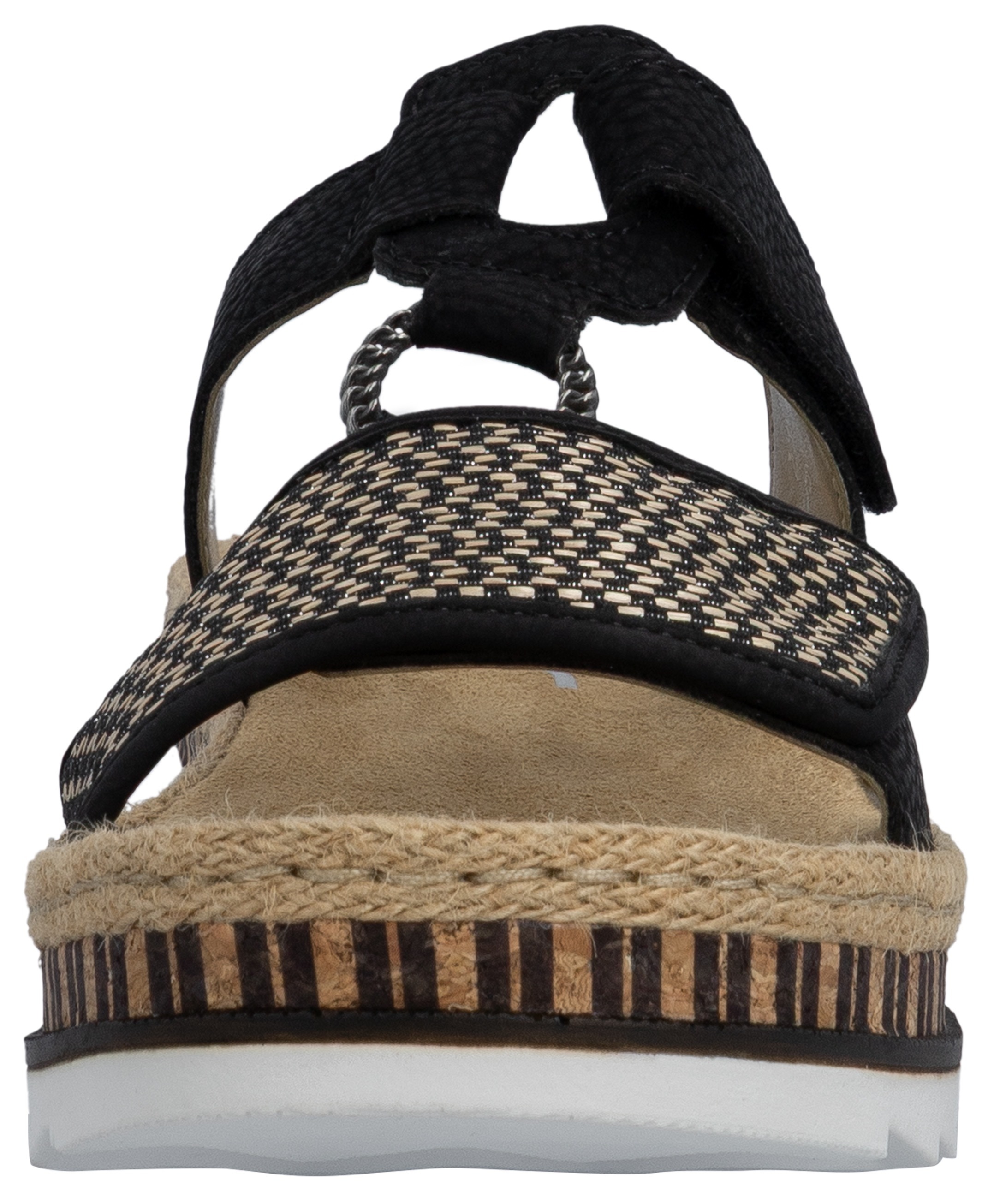 Rieker Pantolette  , Keilabsatz, Sommerschuh, Schlappen mit weicher Innensohle