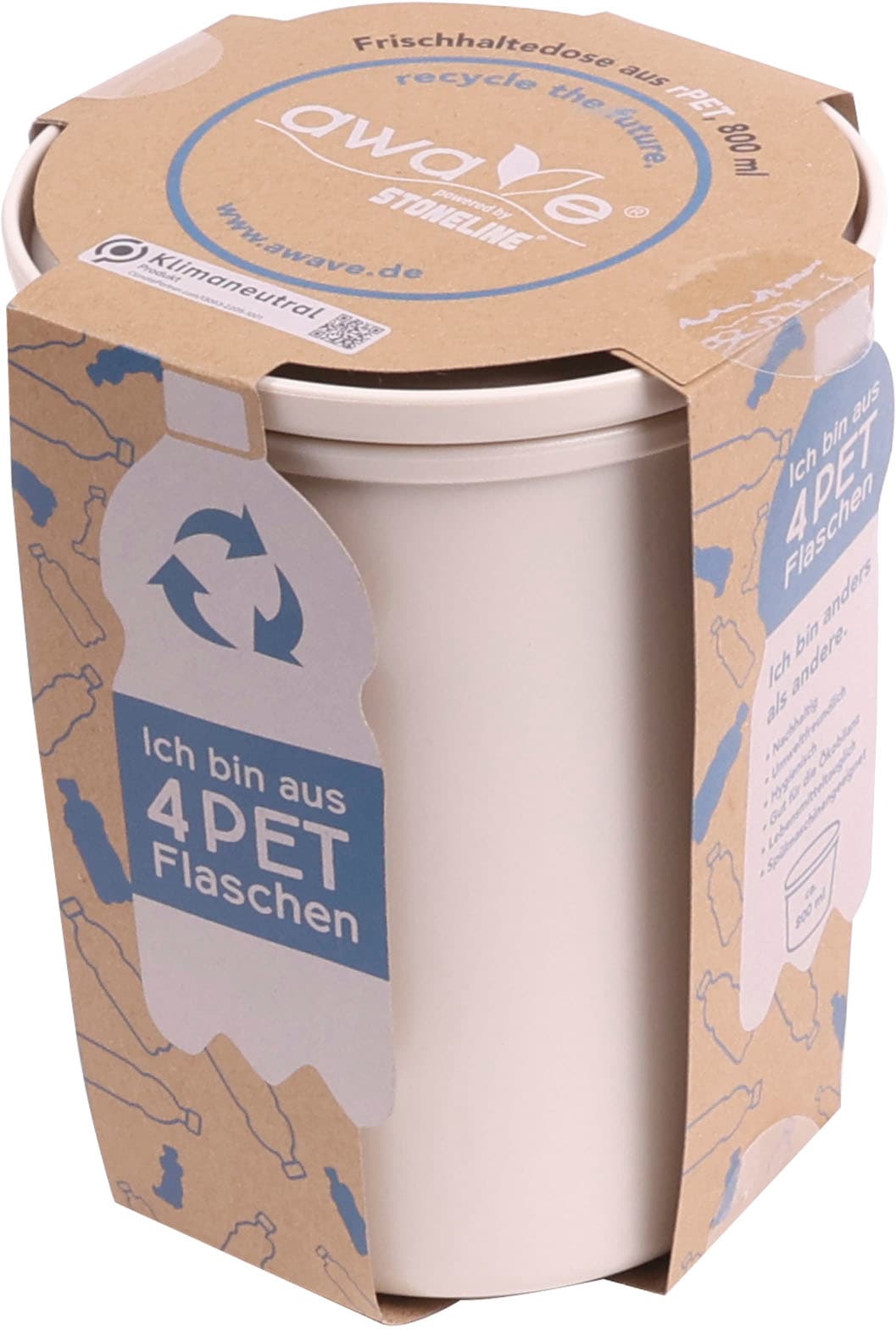 AWAVE® Frischhaltedose »AWAVE«, (1 tlg.), mit rPET