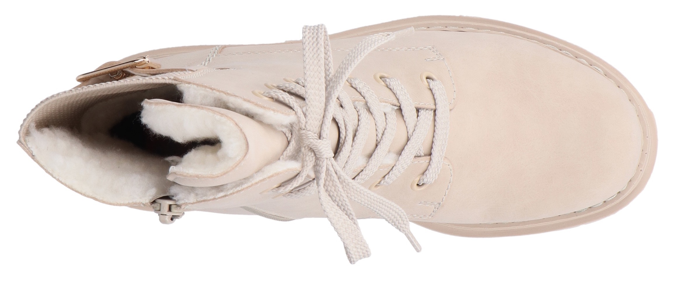 Rieker Winterstiefelette, Schnürstiefelette, Schnürboots, Profilsohle mit Stretch am Schaft