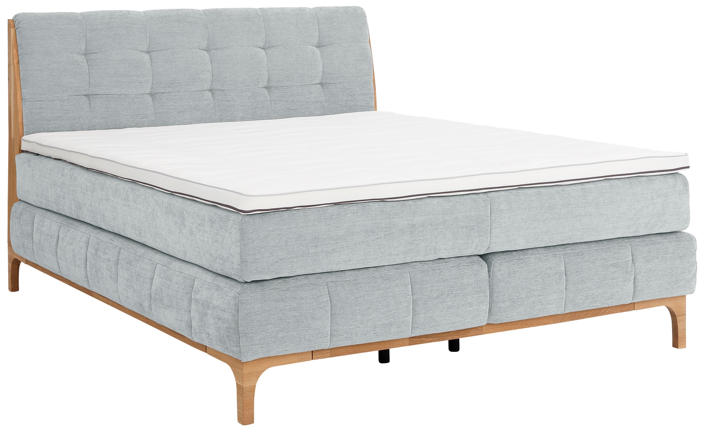 OTTO products Boxspringbett »Jelle«, (5 St.), zertifizierte, recycelte Bezugsstoffe, verschiedene Ausführungen