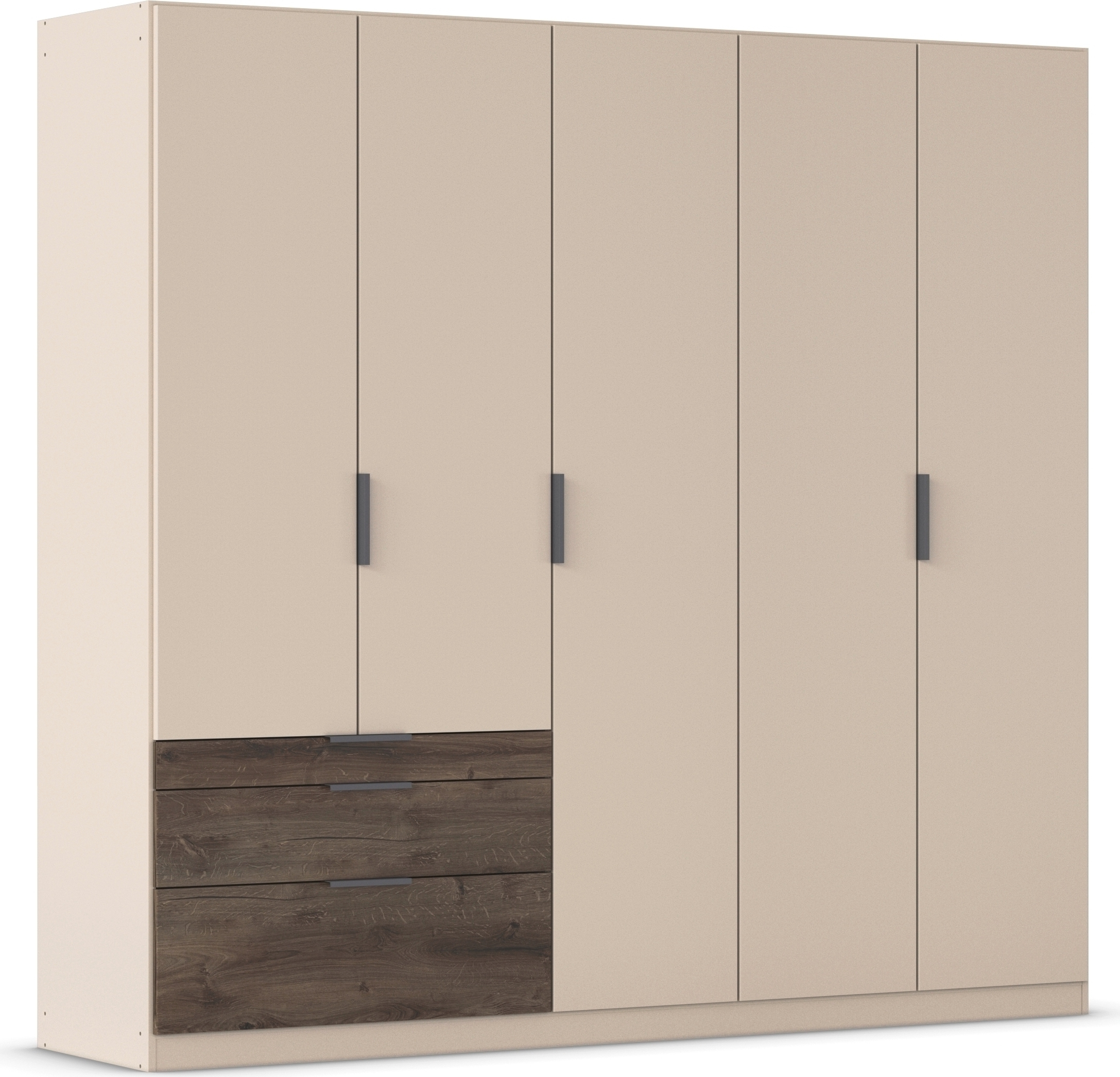 rauch Kleiderschrank »Drehtürenschrank Schrank Garderobe Schlafzimmerschrank KODA« oberer Schubkasten mit praktischer Inneneinteilung,  mit asymmetrisch angeordneten Schubladen MADE IN GERMANY