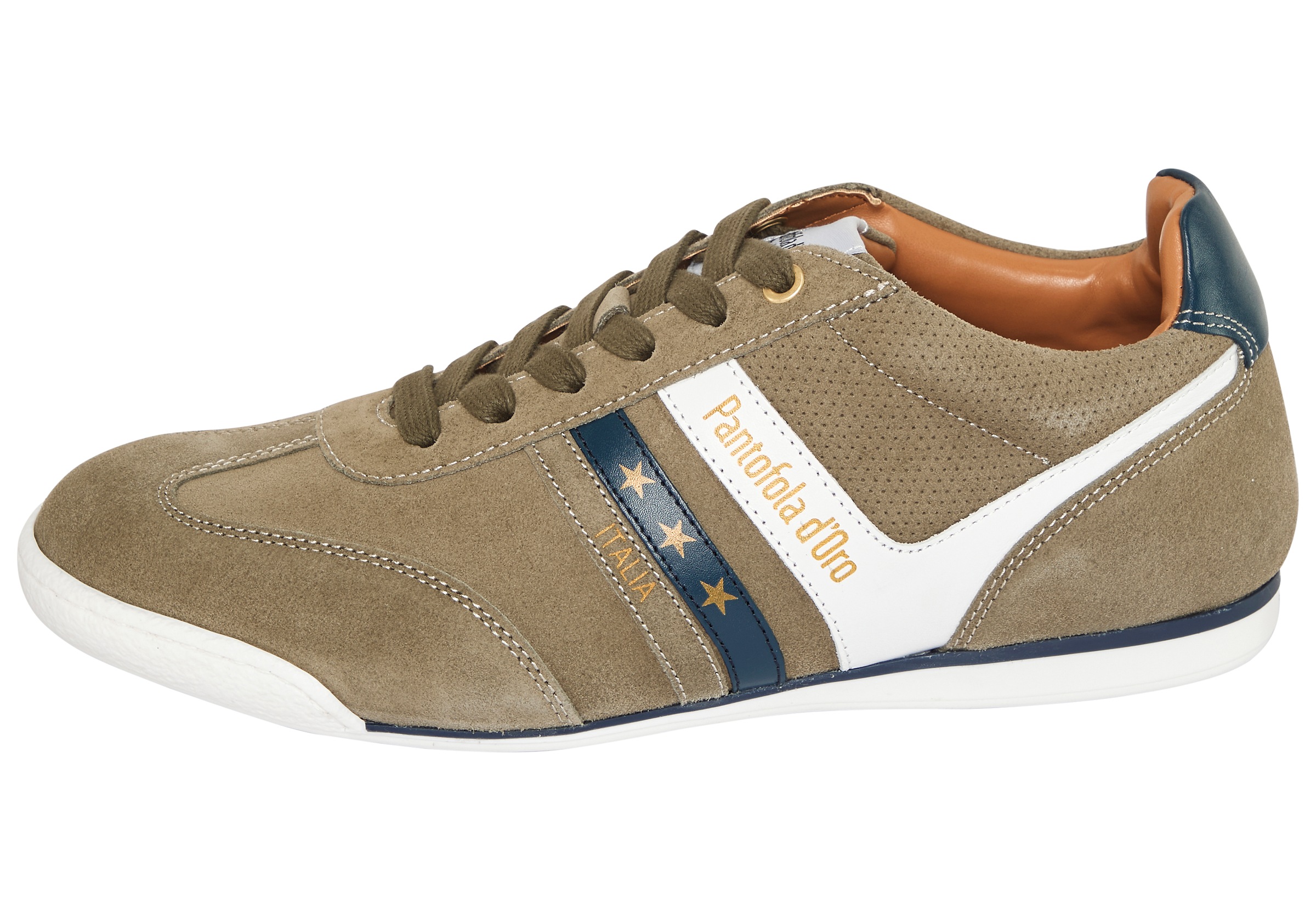 Pantofola d´Oro Sneaker »VASTO LOW«  Obermaterial aus Leder, Gummilaufsohle, mit Schnürung
