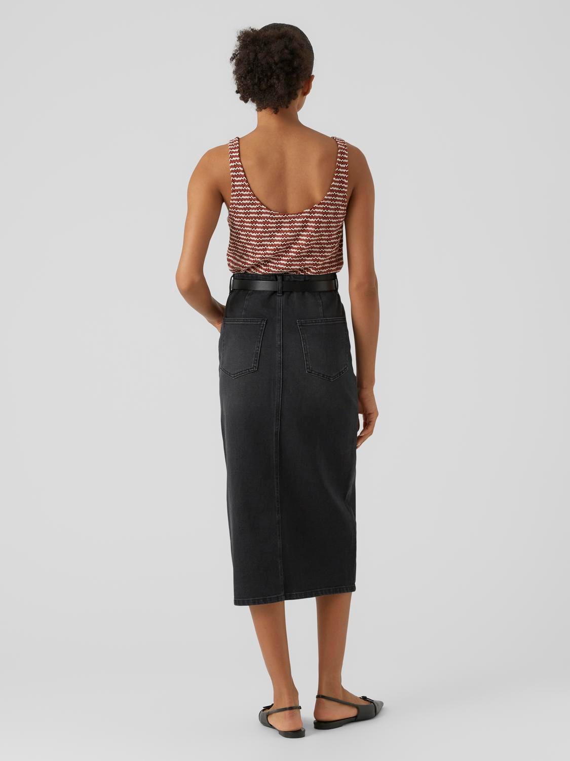 Vero Moda Maxirock »VMVERI HR CALF DENIM SKIRT GA NOOS«