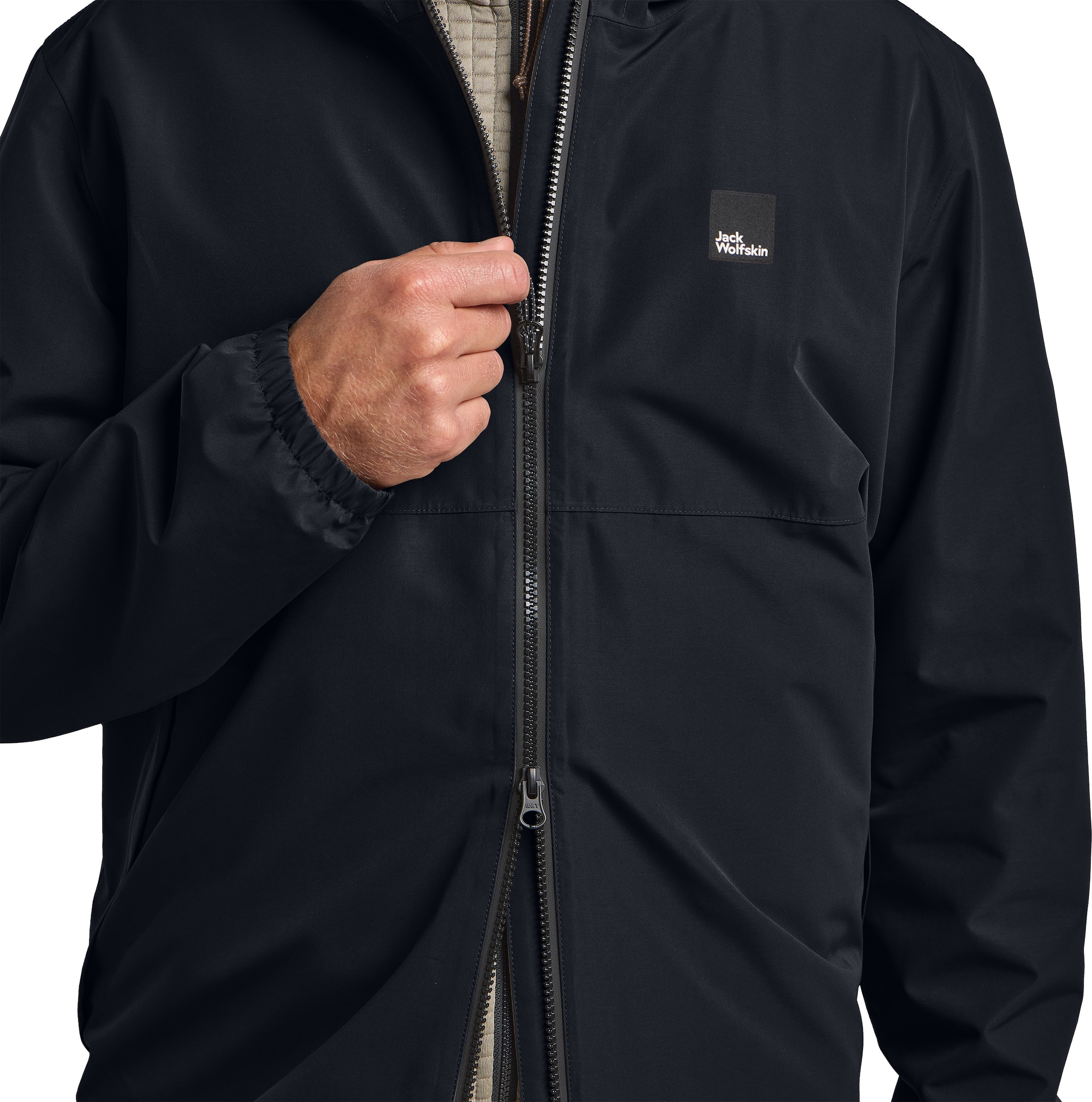 Jack Wolfskin Funktionsjacke »TERRAVIEW 2L JKT M« mit Kapuze