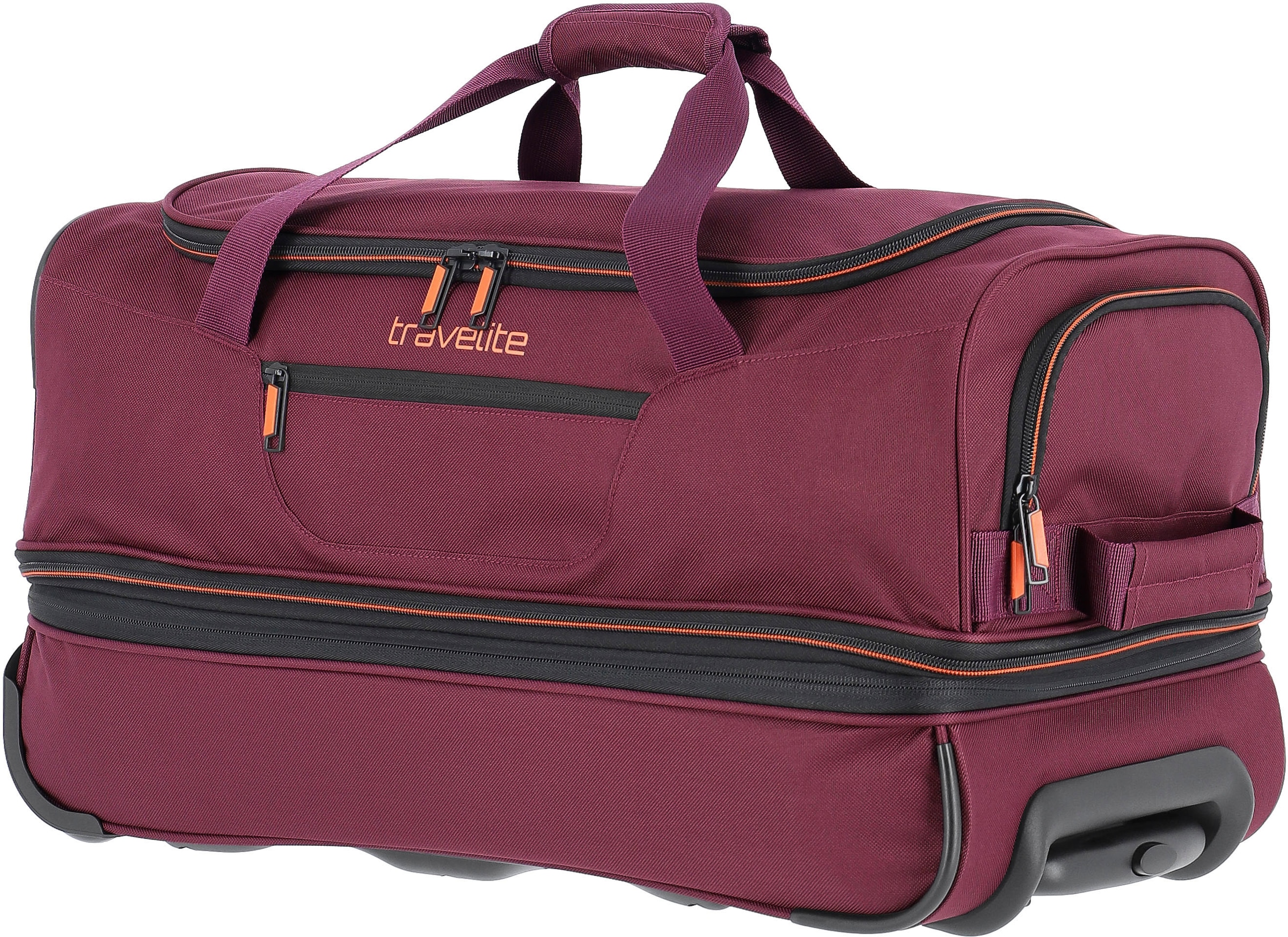 travelite Reisetasche »BASICS, verschiedene Größen und Farben«, Duffle Bag Reisegepäck Sporttasche Reisebag mit Trolleyfunktion