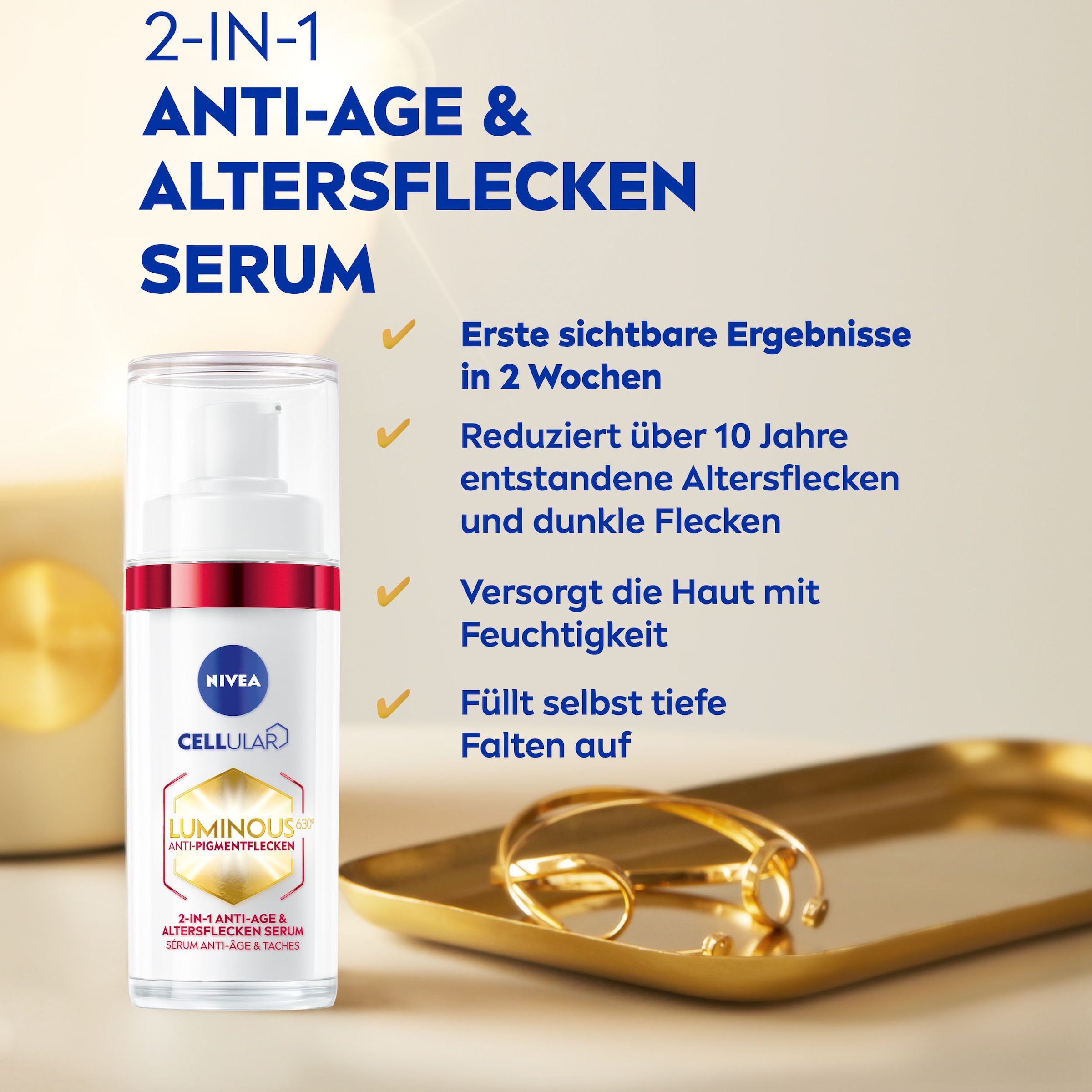 Nivea Gesichtsserum »LUMINOUS630 Anti-Pigmentflecken & Altersflecken Serum«