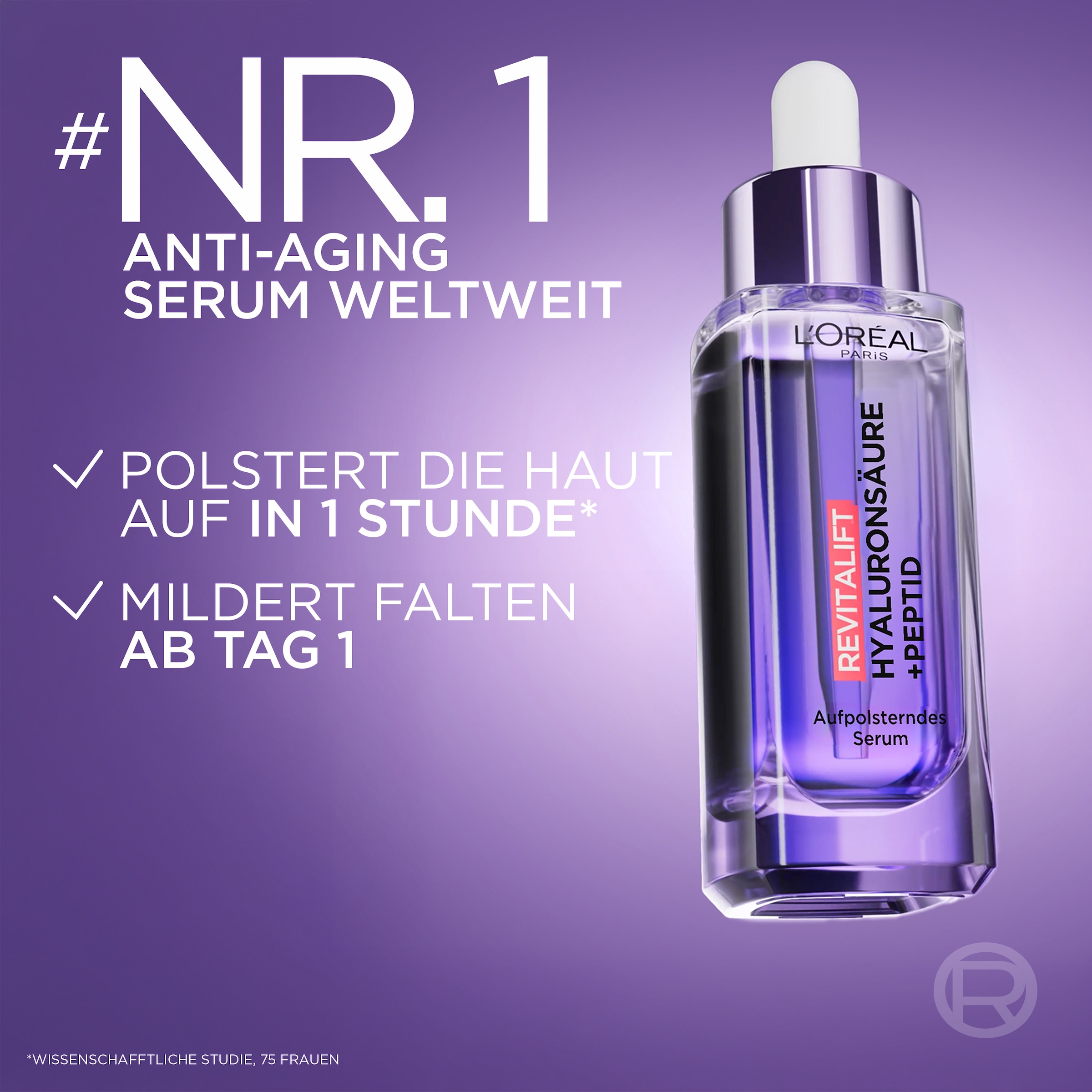 L'ORÉAL PARIS Gesichtsserum »REVITALIFT FILLER ANTI-FALTEN SERUM« mindert Falten, feutigkeitsspendend, mit Pipette