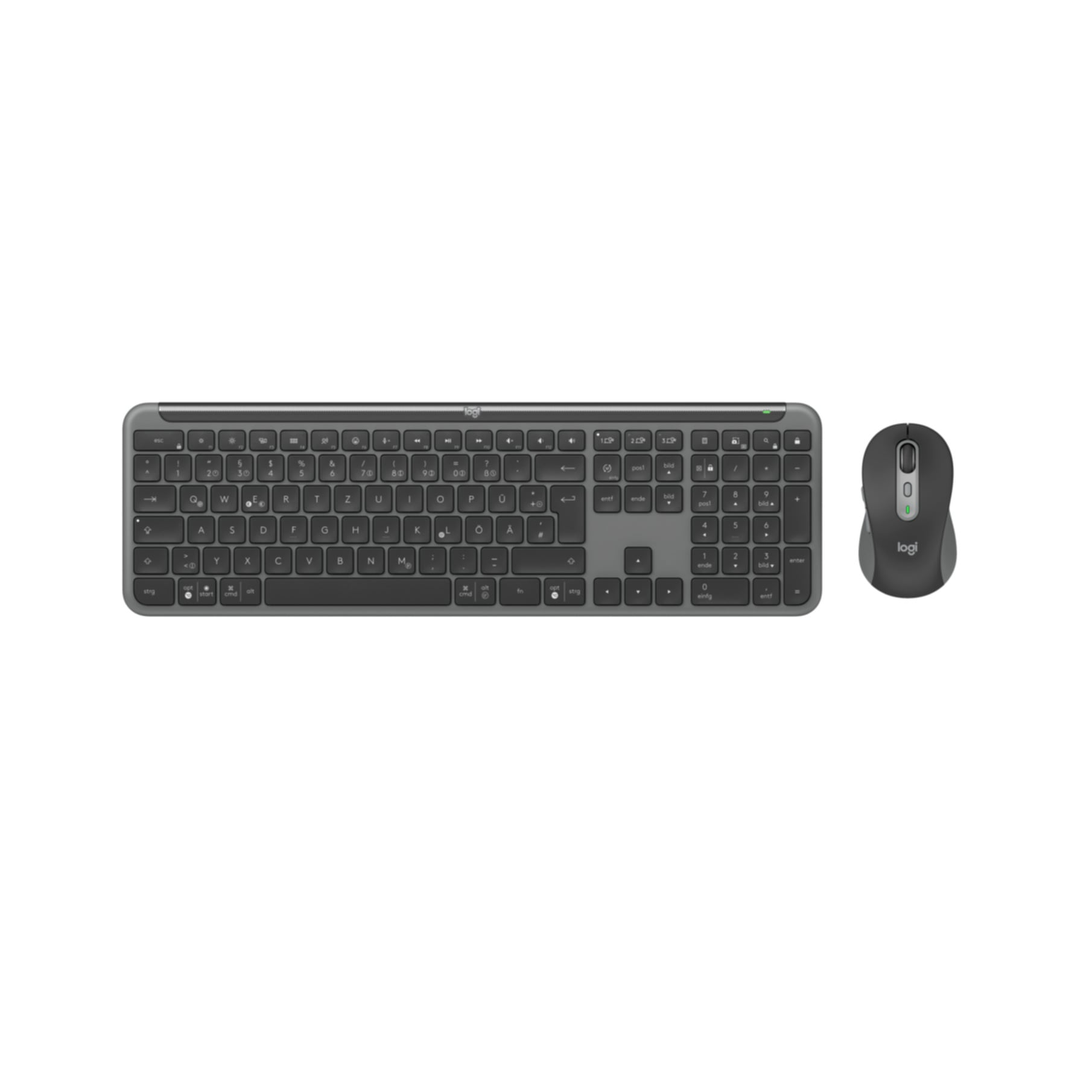 Logitech Tastatur »Signature Slim Combo MK950«, (Ziffernblock-Anpassbare Höhe)