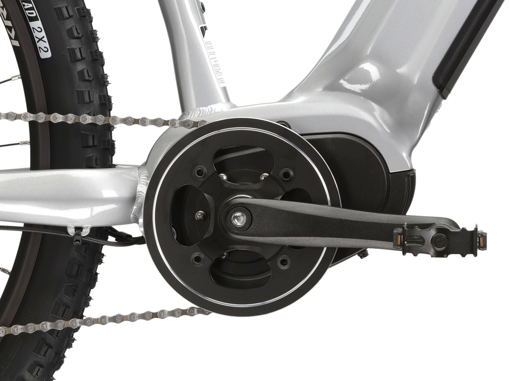 Kross E-Bike »E-MTB Hexagon Boost 3.0 29 Zoll silberfarben«, 8 Gang, microSHIFT, ACOLYTE M5185M, Mittelmotor 250 W, Pedelec, Elektrofahrrad für Damen und Herren