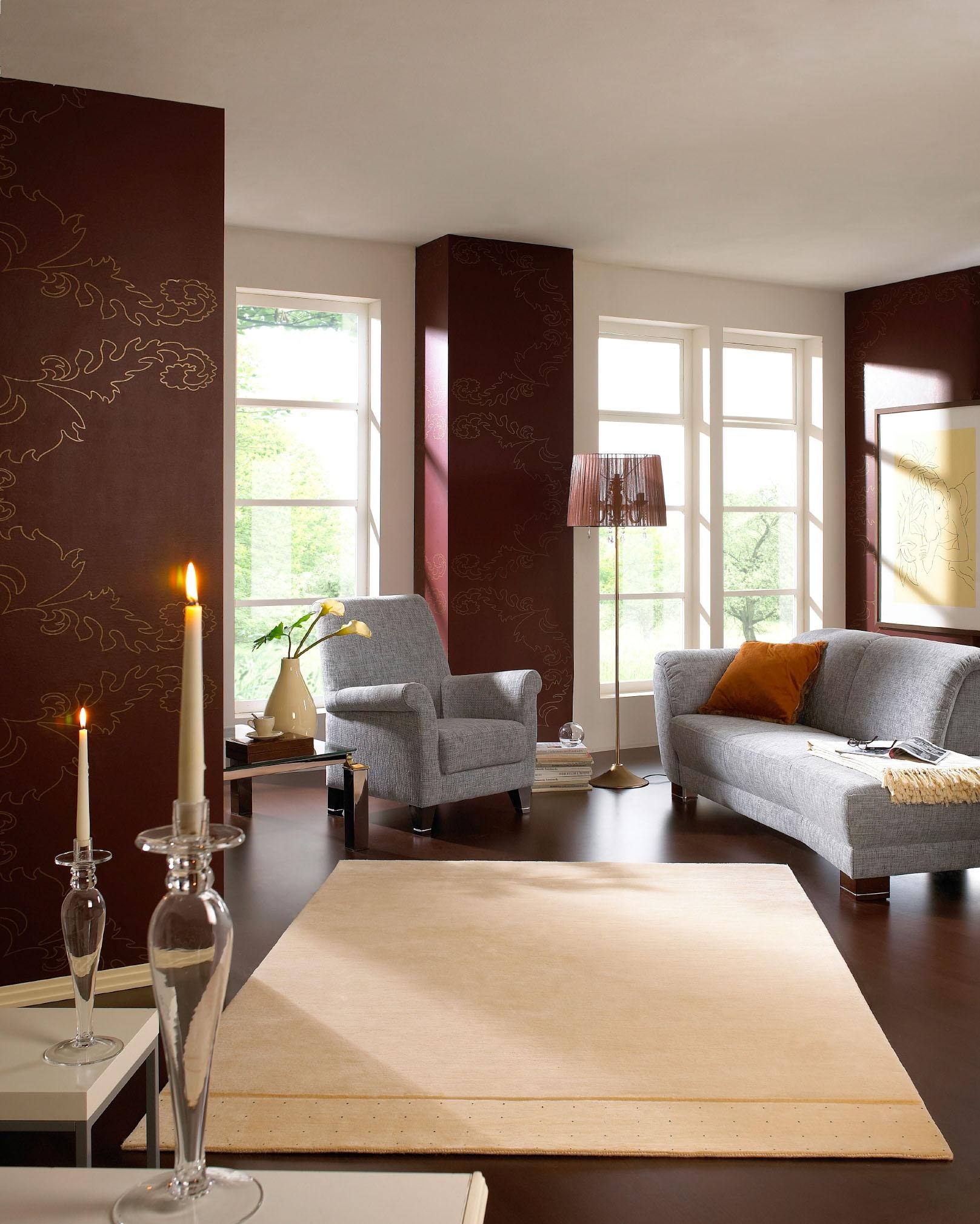 Luxor Style Wollteppich »Noblesse« rechteckig 20 mm Höhe reine Wolle, handgeknüpft, Wohnzimmer