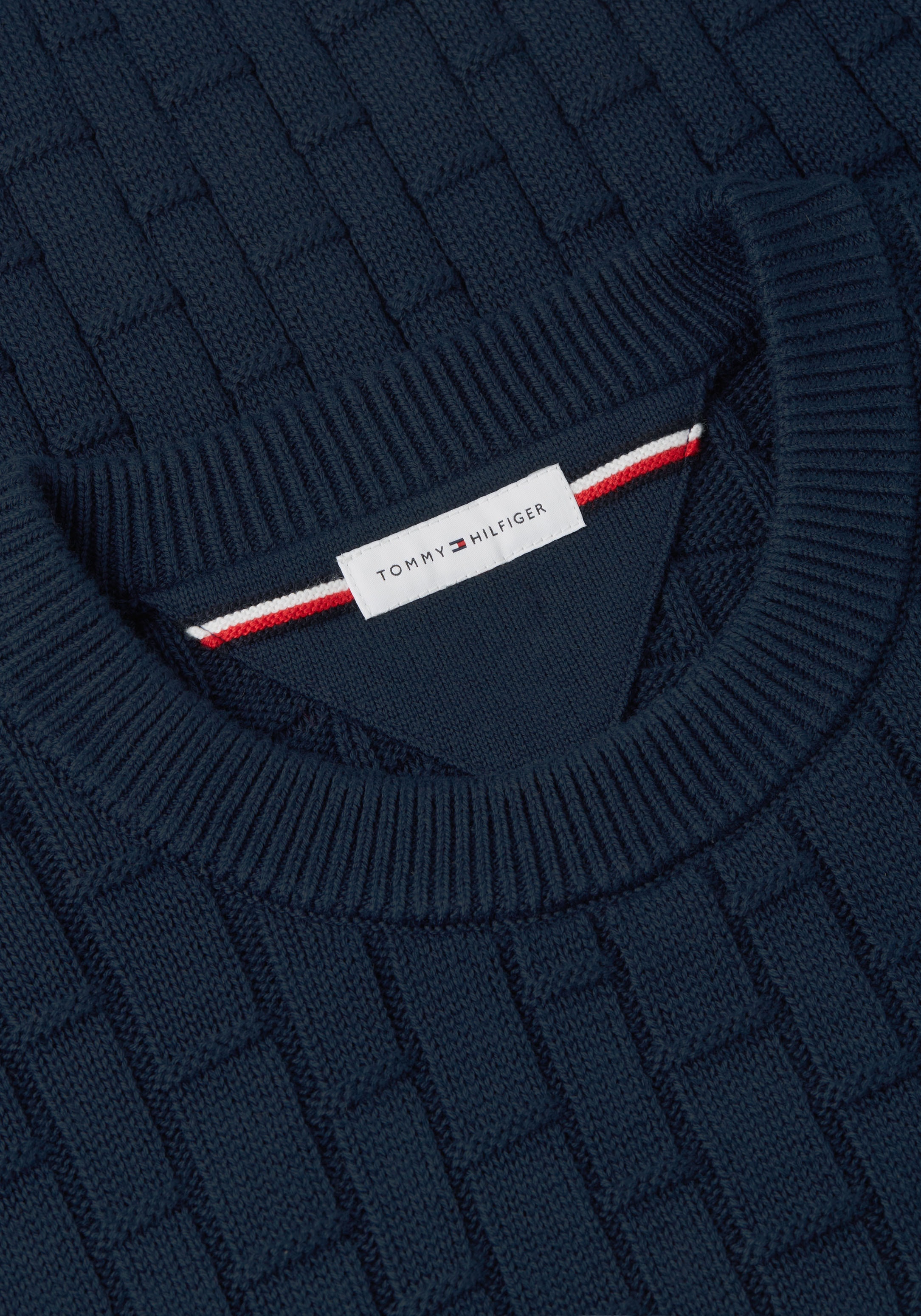 Tommy Hilfiger Big & Tall Rundhalspullover »BT-MOCK CABLE CREW NECK« Große Größen