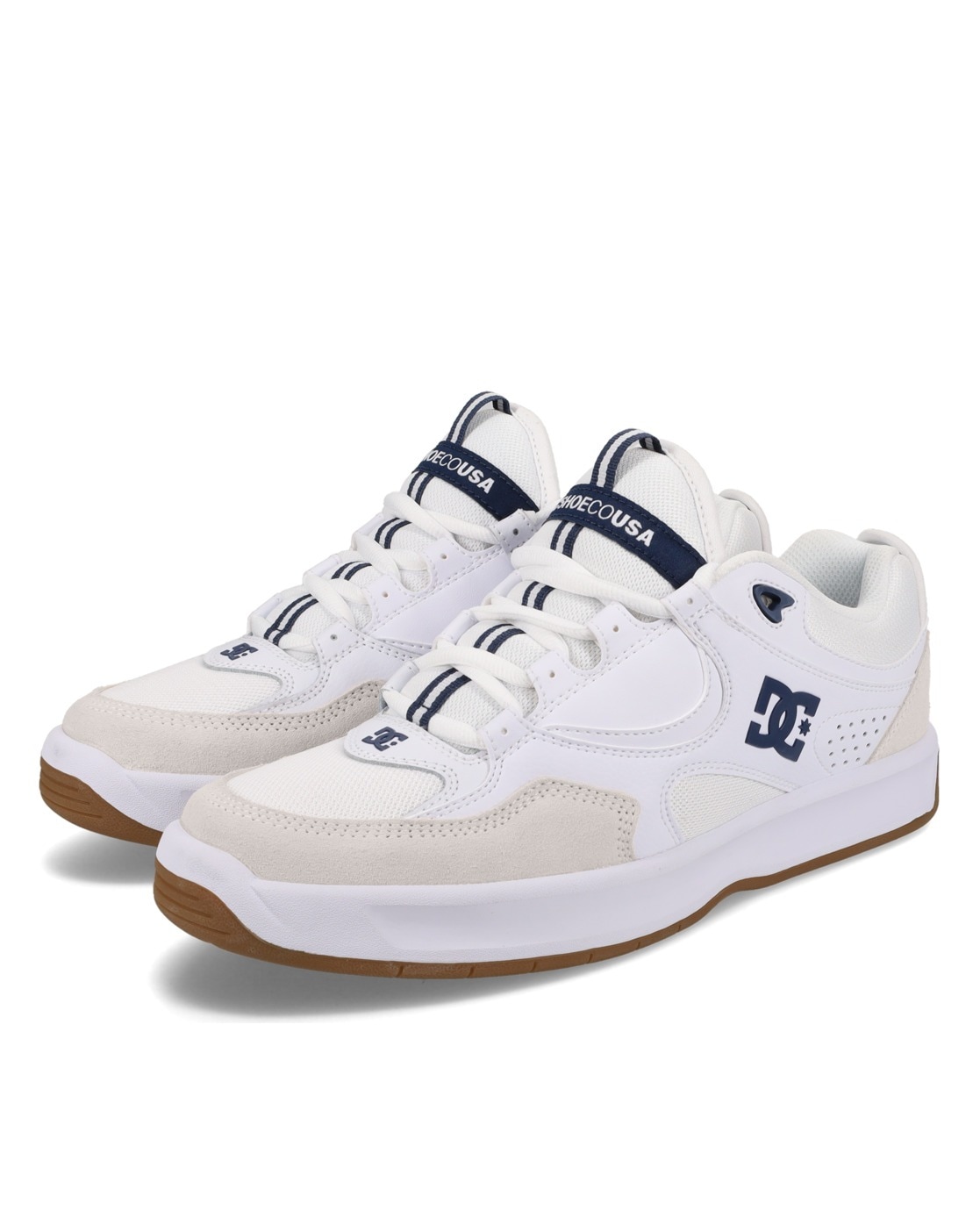 DC Shoes, Herren, Skateschuh »Kalynx Zero«, White/Blue, 6(38), White/Blue, Material: Leder-, Nubukleder-, Wildleder-...