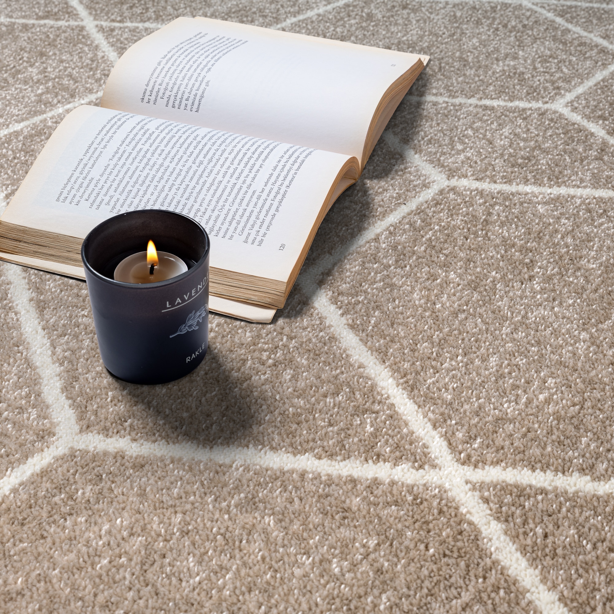 Sanat Teppich »Trellis« rechteckig 10 mm Höhe Kurzflor, skandi, boho, auch als Läufer und in rund