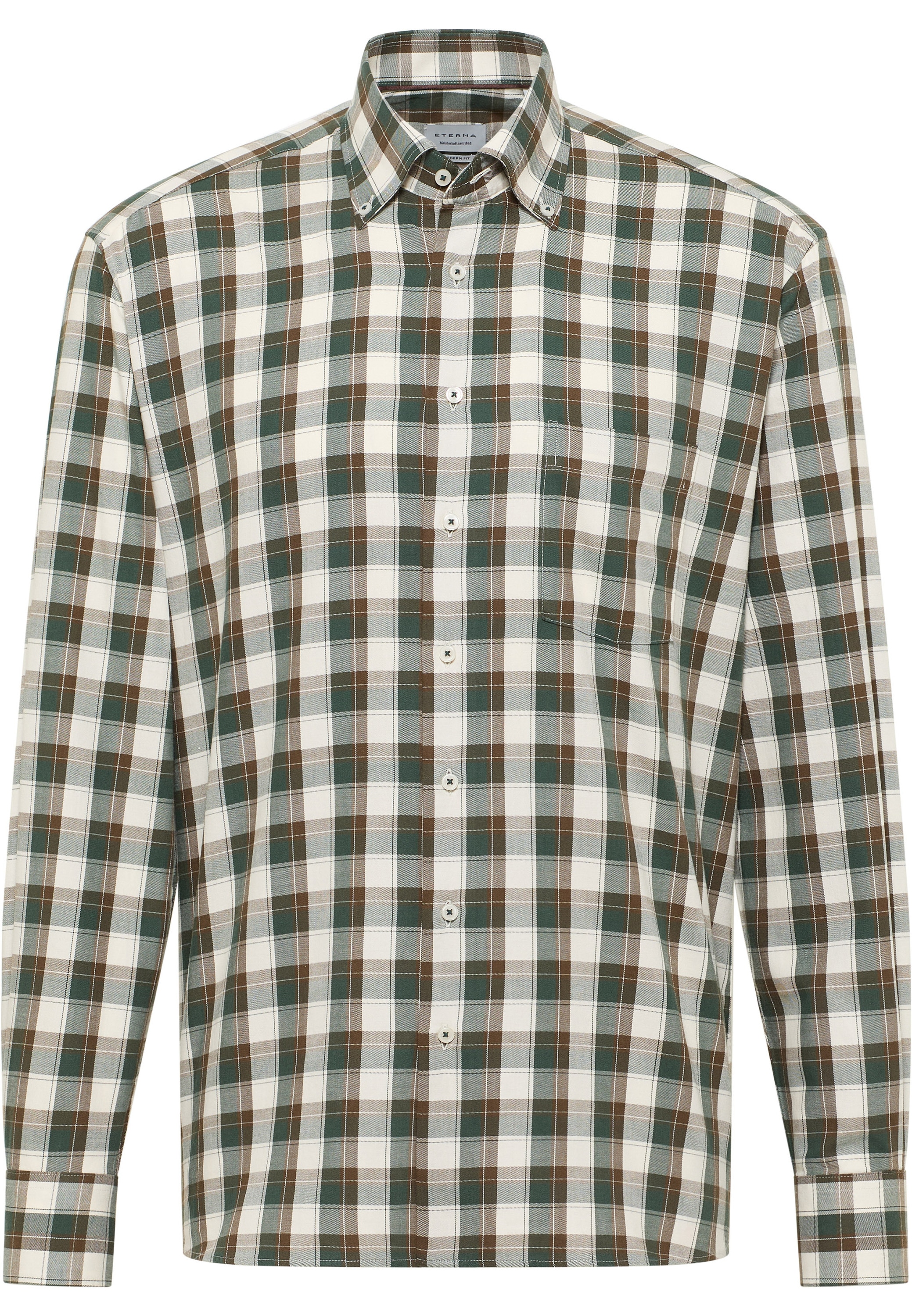 Eterna Langarmhemd »MODERN FIT« EASY IRON (bügelleicht)