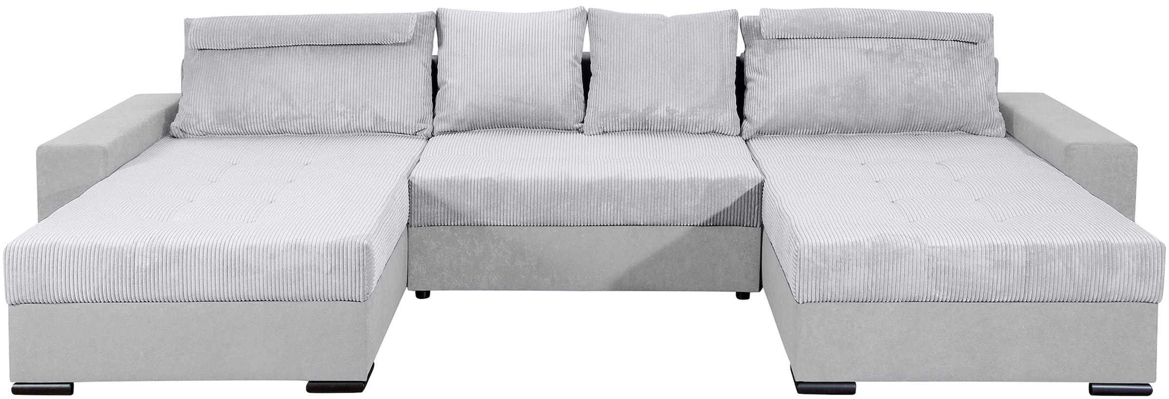 COLLECTION AB Wohnlandschaft »XXXL-Josy Relax U-Form Breite 352 cm, mit 2 gleich großen Recamieren«, inkl. Bettfunktion, Bettkasten, mit 4 Rückenkissen in zwei Größen