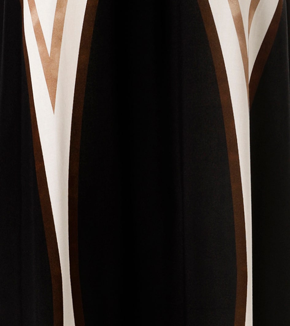 Aniston SELECTED Sommerkleid locker fallender Schnitt mit grafischen Muster - NEUE KOLLEKTION