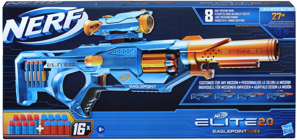 Hasbro Blaster »Nerf Elite 2.0 Eaglepoint RD-8«