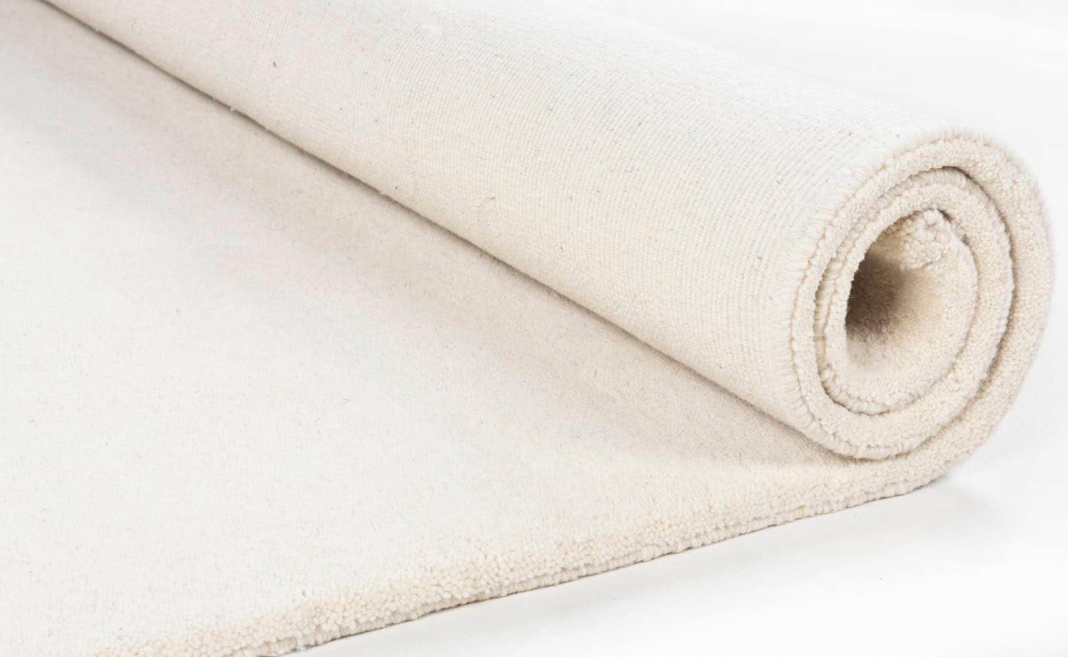 THEKO Wollteppich »Maloronga Uni«, rund, 24 mm Höhe, echter Berber Teppich, reine Wolle, handgeknüpft