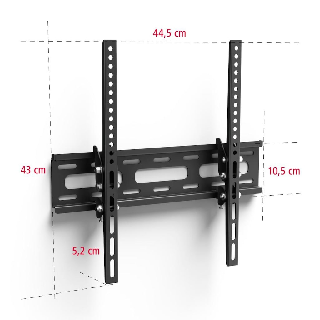 Hama TV-Wandhalterung »TV-Wandhalterung, neigbar, 81 - 142 cm (32" - 56"), 43", 50", 55"«, bis 165 cm Zoll