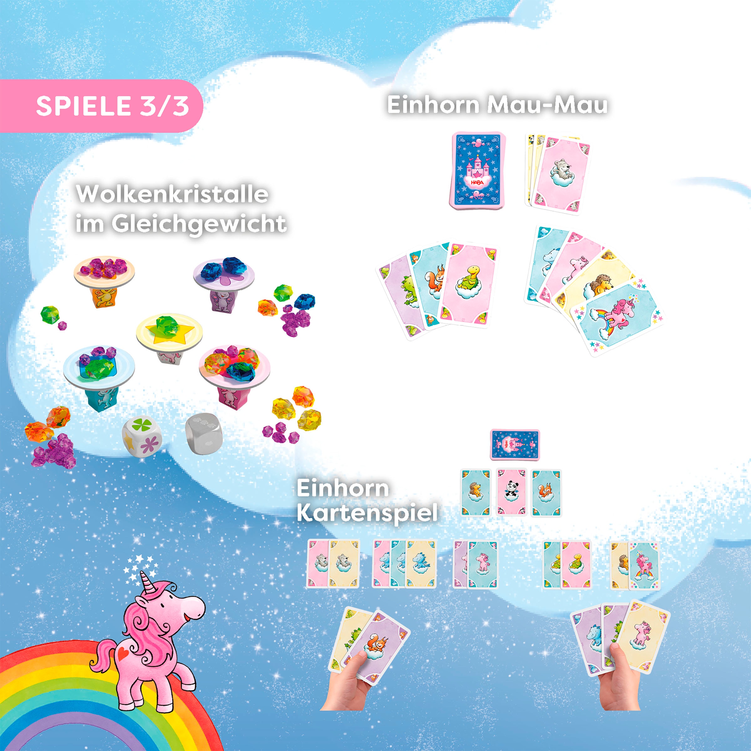 Haba Spielesammlung »Einhorn Glitzerglück Spielesammlung«