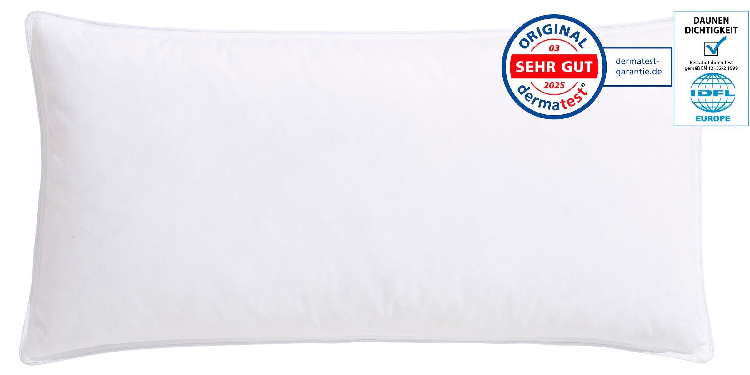 OTTO home Kassettenbett + Kopfkissen »RINA, Bettdecke in 135x200 & 155x220 cm, 2-tlg.« Set mit Kissen 40x80 cm, 80x80 cm für Herbst, Winter, Made in Germany