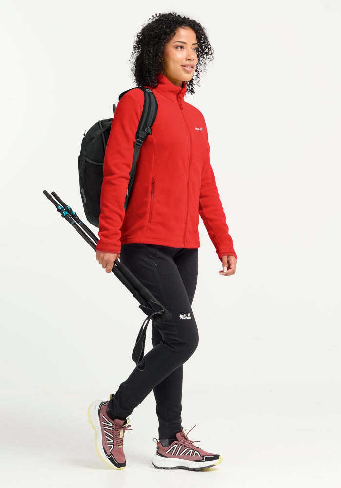 Jack Wolfskin Fleecejacke »TAUNUS 100 FZ W« winddicht, wasserabweisend, mit durchgehendem Reißverschluss