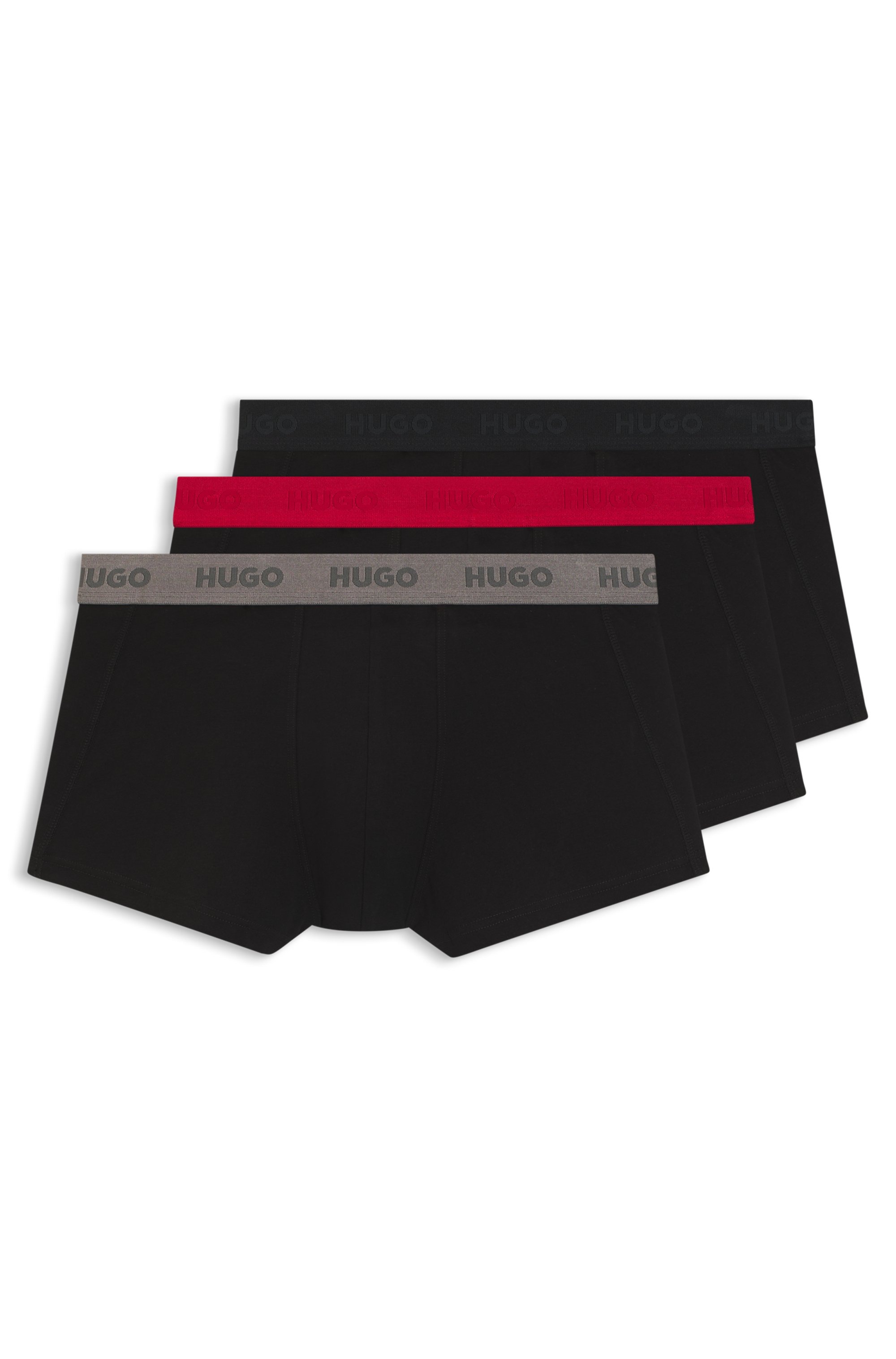 HUGO Underwear Trunk »TRUNK TRIPLET PACK« Packung, 3 Stk. mit Logoschriftzug auf dem Bund
