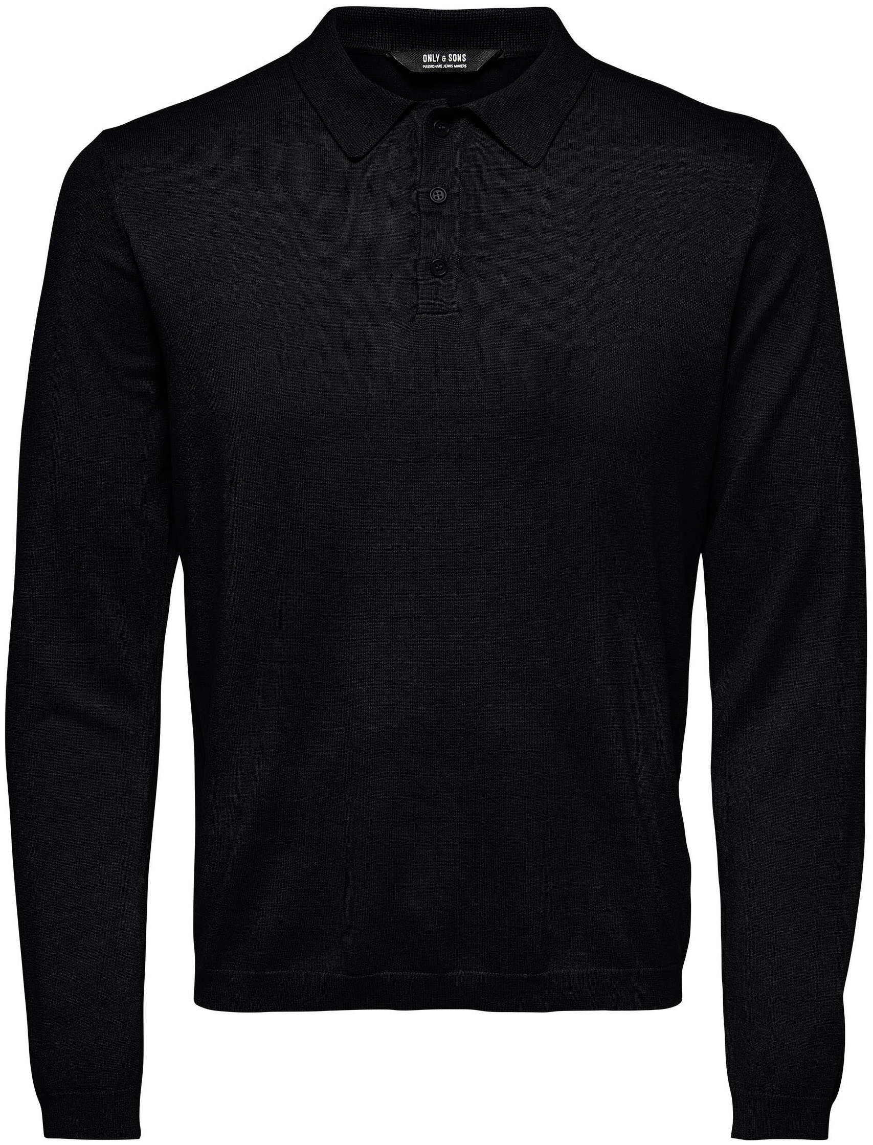 ONLY & SONS Polokragenpullover »ONSWYLER LIFE REG 14 LS POLO KNIT NOOS«