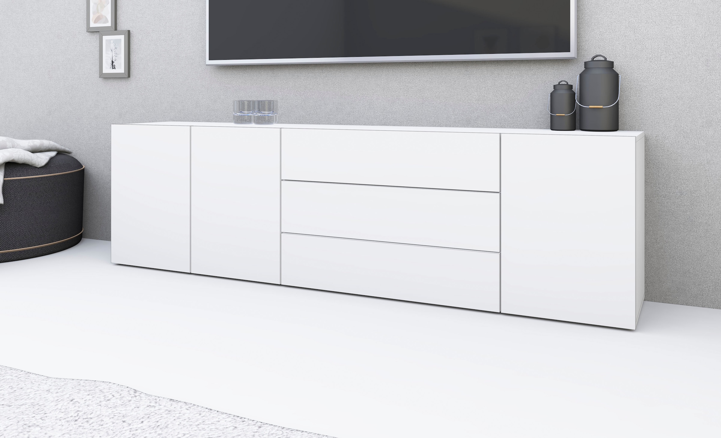 borchardt Möbel Sideboard »Sophia« Breite 190 cm, hängend und stehend montierbar