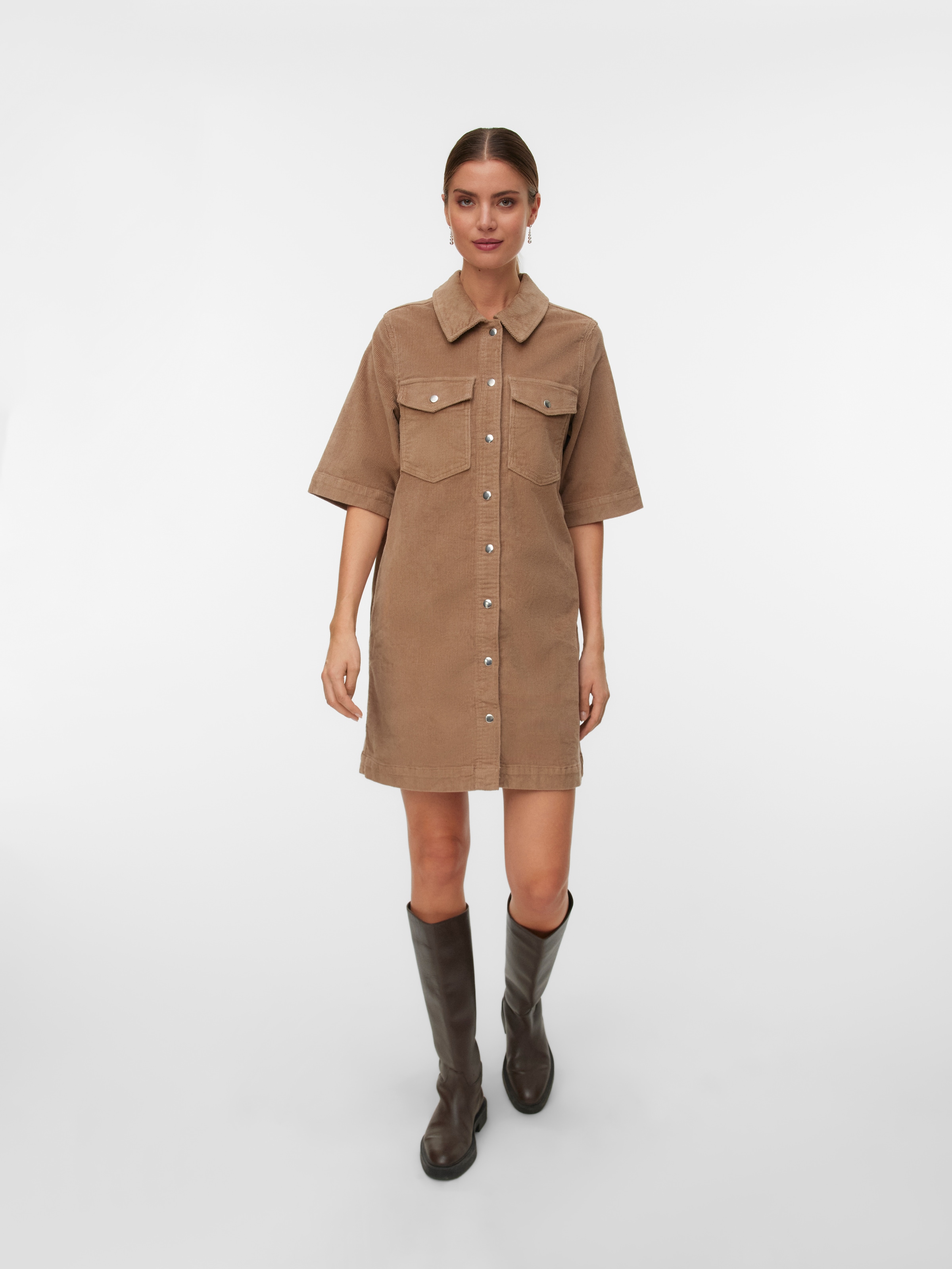 Vero Moda Cordkleid »VMFENJA 2/4 SHORT CORDUROY DRESS NOOS« Brusttaschen