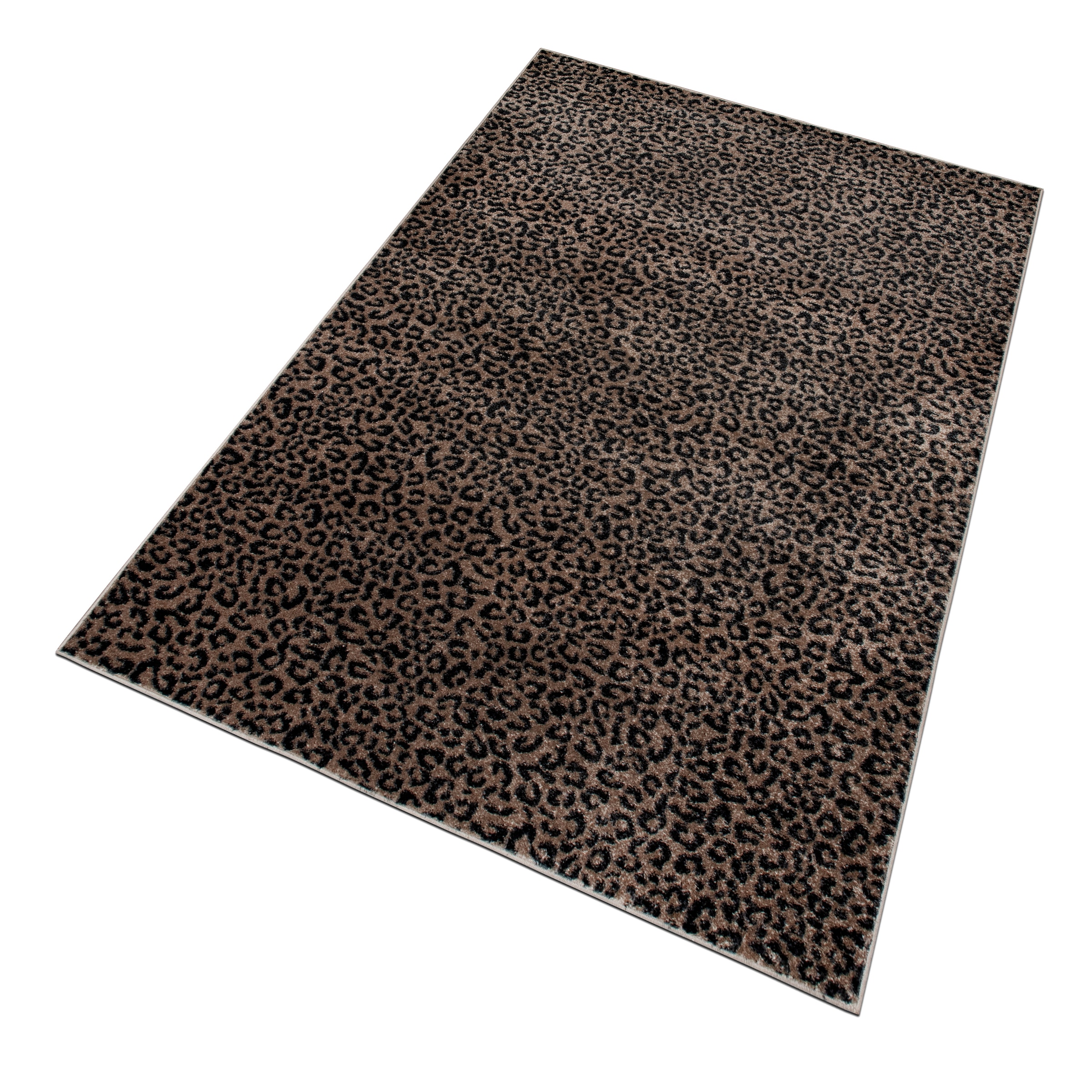 OTTO home Teppich »Fynna, Leoparden-Muster, Animalprint« rechteckig 9 mm Höhe besonders weicher Flor, Wohnzimmer, Schlafzimmer, Esszimmer, Leo