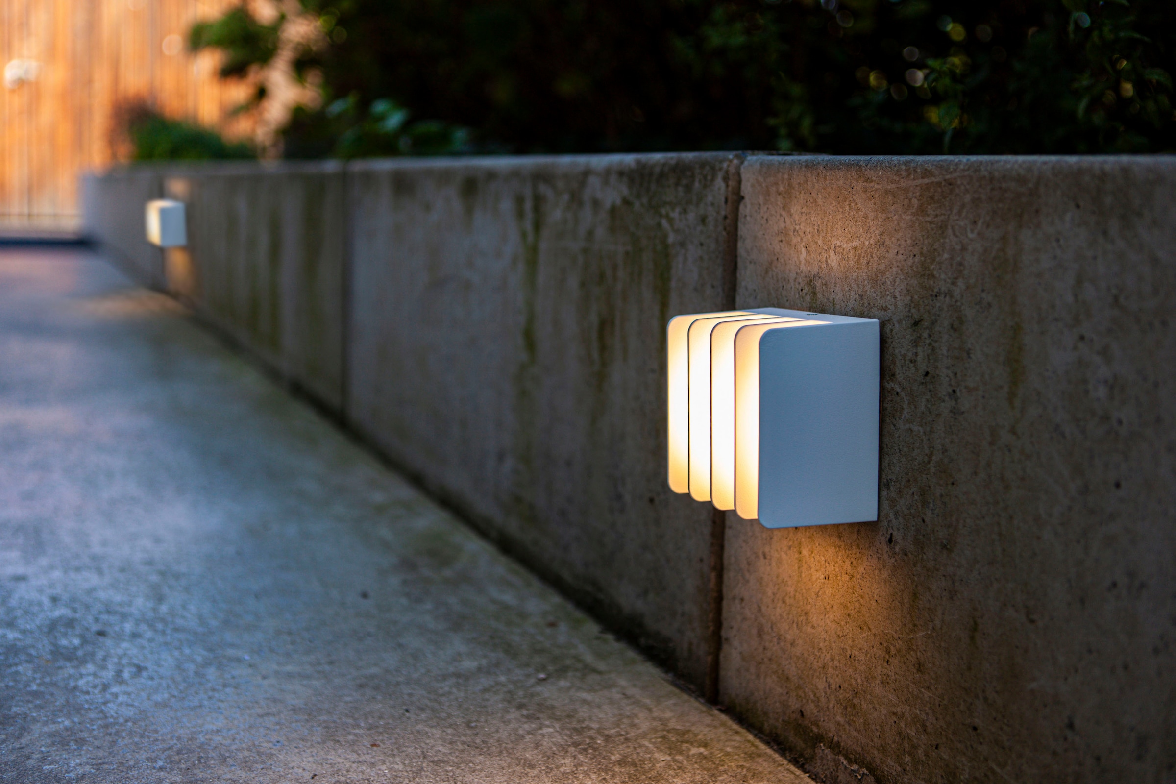 LUTEC LED Außen-Wandleuchte »GRIDY«, Leuchtmittel LED-Modul | LED fest integriert