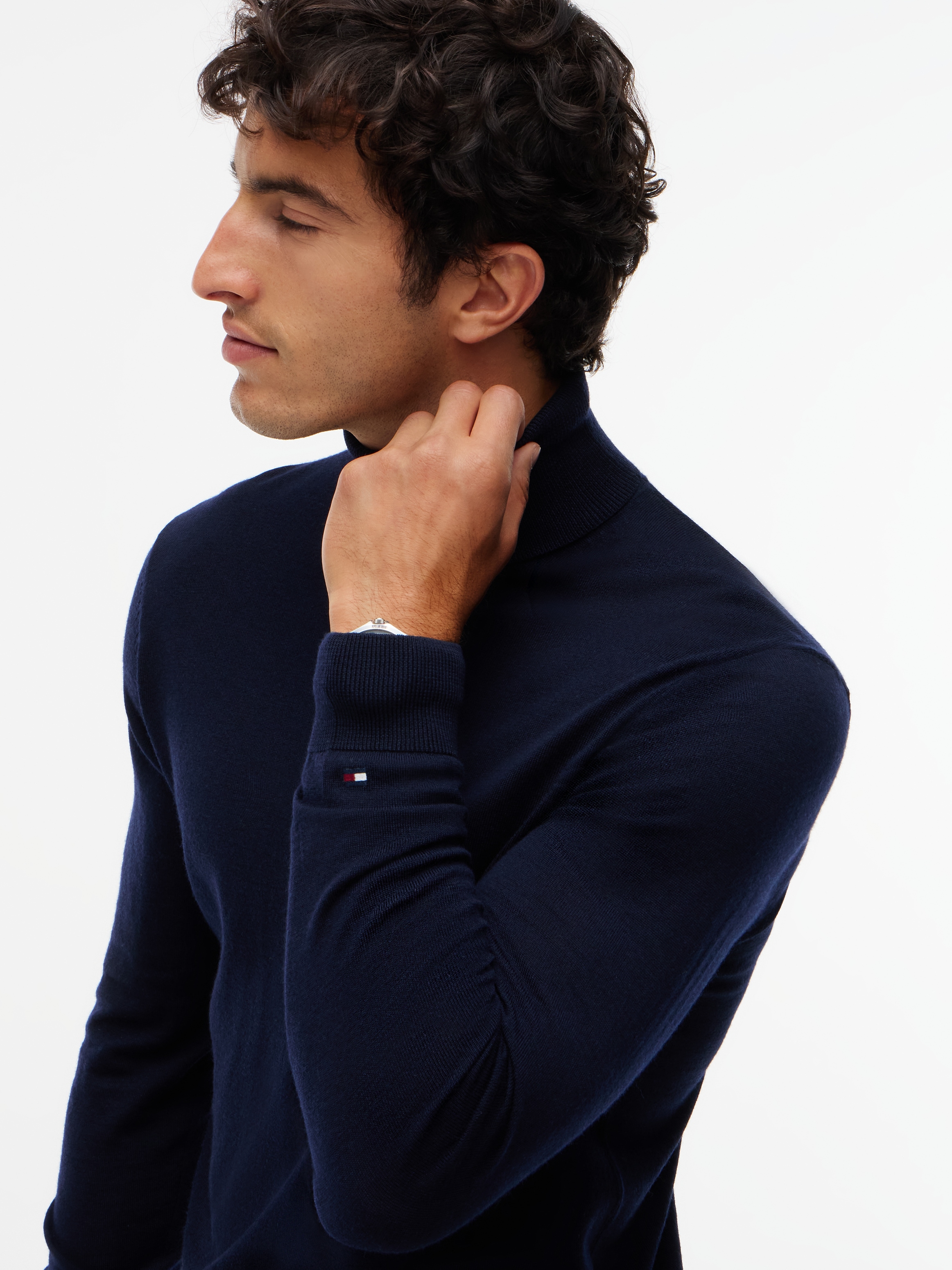 Tommy Hilfiger Rollkragenpullover »NY MERINO ROLL NECK« aus reiner Wolle
