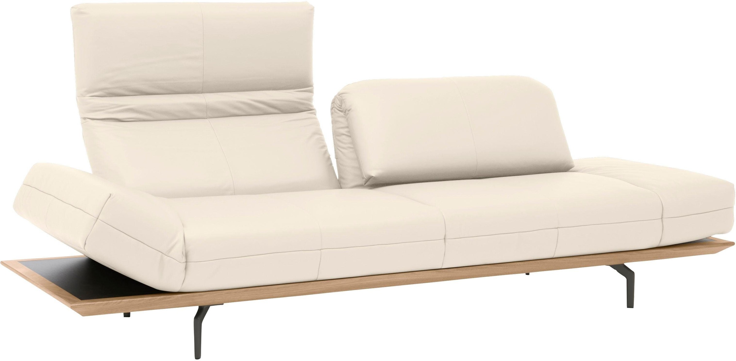 Creation BY ROLF BENZ 3-Sitzer »CR.420, Designsofa, Loungesofa«, in 2 Qualitäten, Holzrahmen in Eiche Natur oder Nußbaum, Breite 232 cm