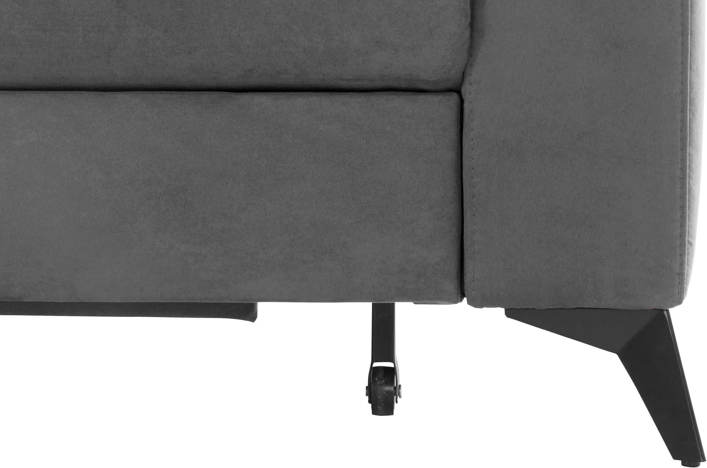 Places of Style Ecksofa »Lolland L-Form«, Wahlweise mit Bettfunktion und Bettkasten, Federkern