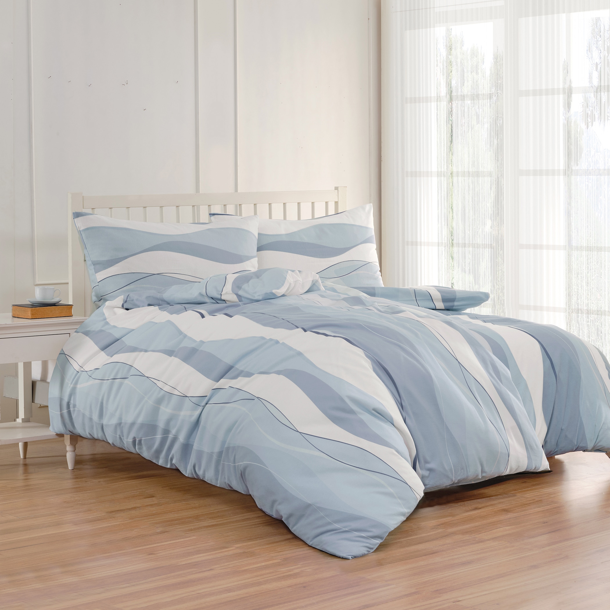Florella Bettwäsche »Veifa-blau Flausch-Flanell, 100%Baumwolle« 2 Stk.