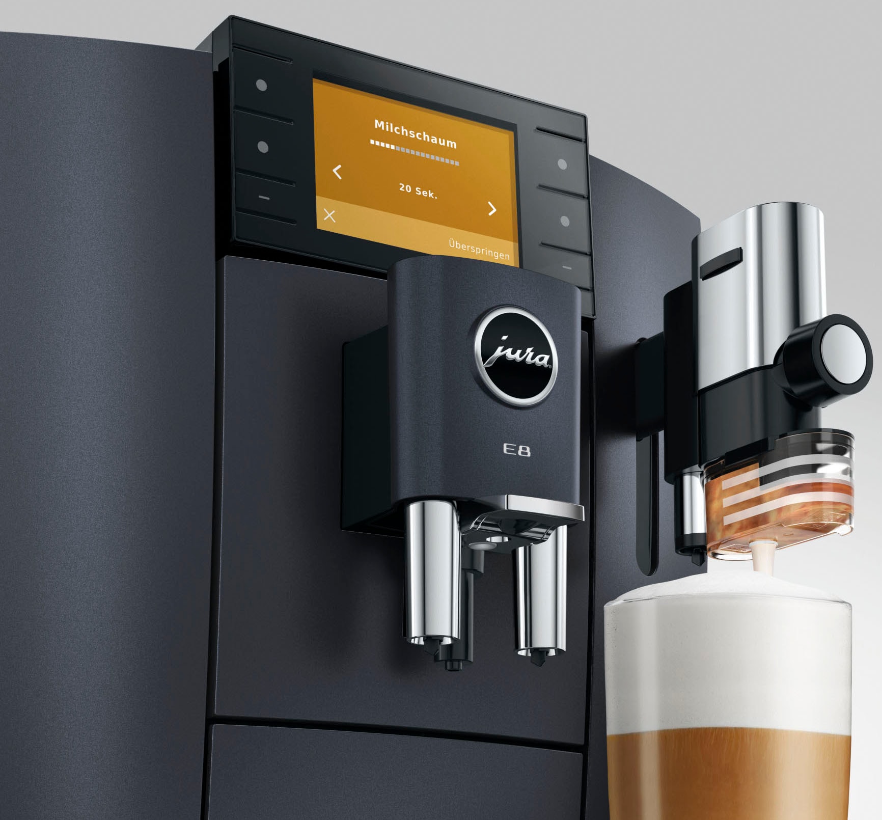 JURA Kaffeevollautomat »15749 E8 (ED), Cosmic Black« 27 Spezialitäten, WiFi, Hot & Light Brew, Sweet