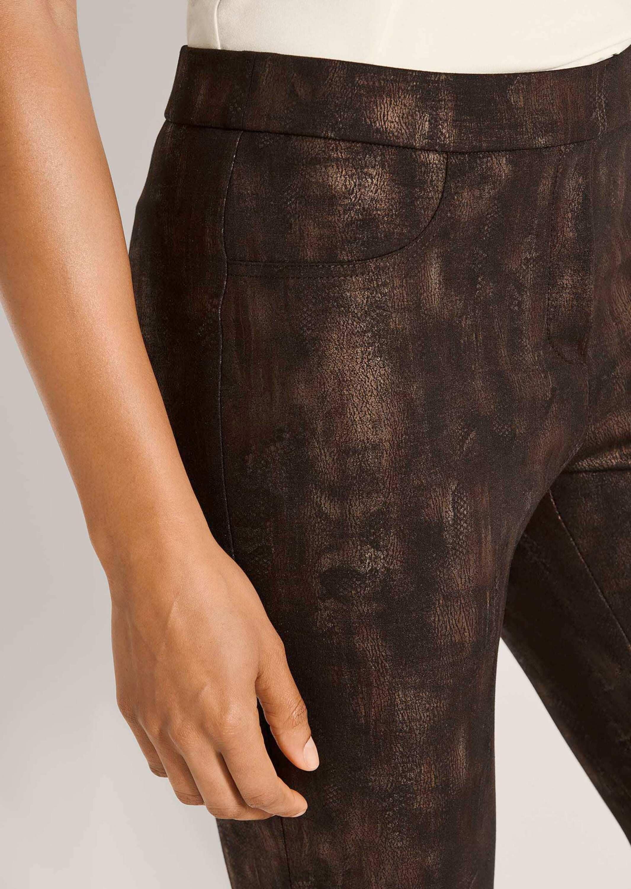 MADELEINE Jerseyhose »Hose Schmale Hose mit Animal-Print«