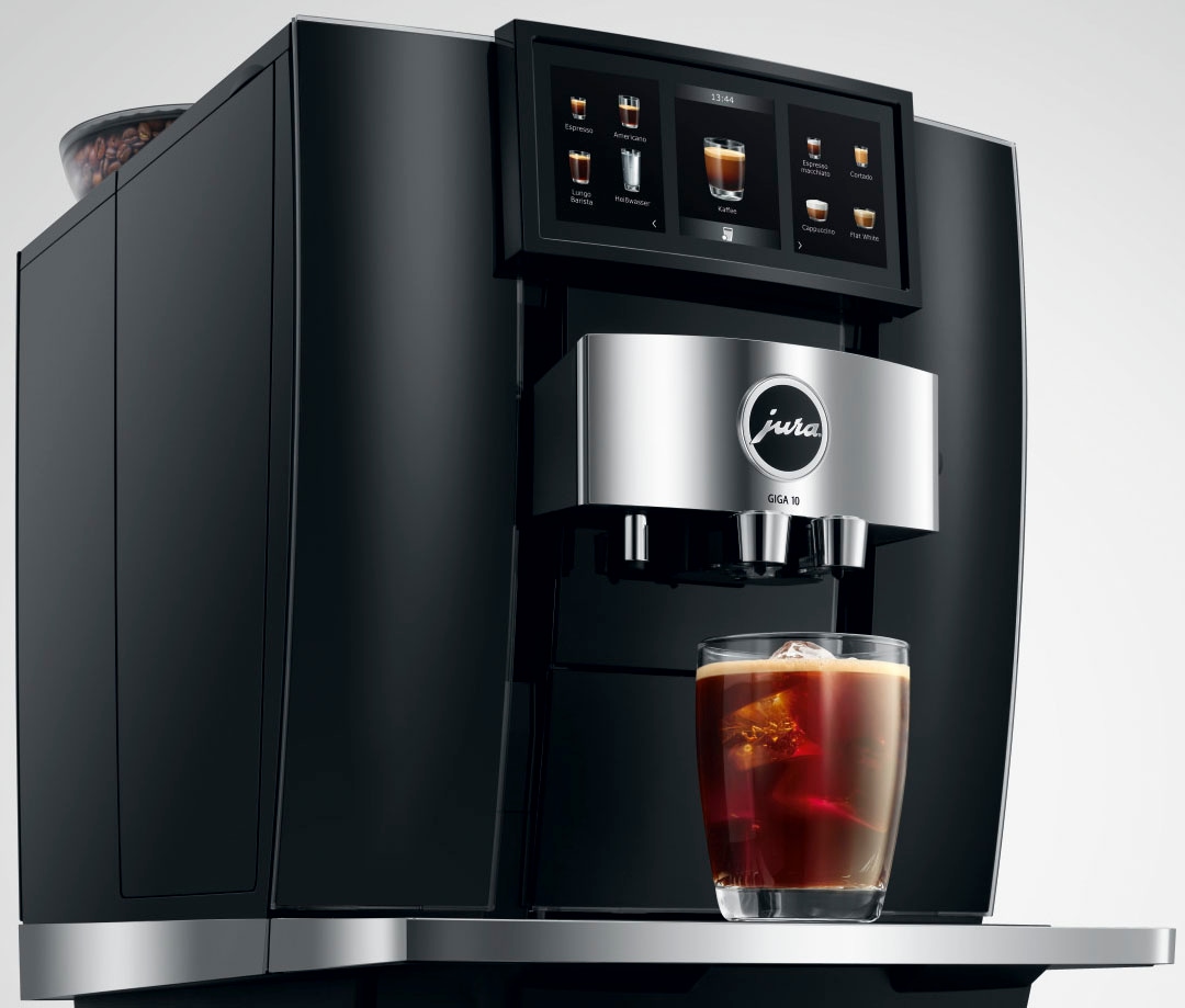 JURA Kaffeevollautomat »15478 GIGA 10 (EA), Diamond Black« 35 Spezialitäten, Cold Brew, 2 Mahlwerk