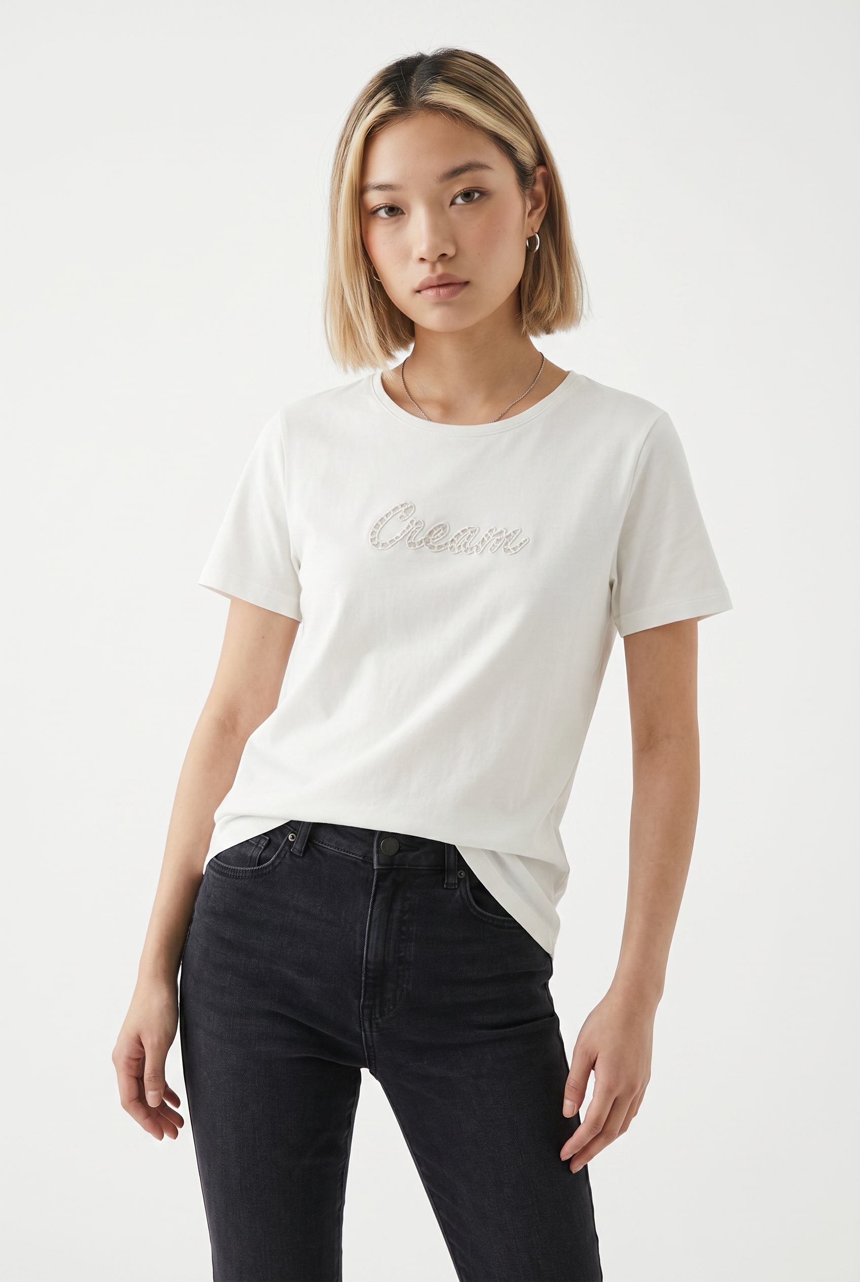 Vero Moda Kurzarmshirt »VMMIRANDA SIF SS TOP BOX JRS« Baumwolle, regular fit