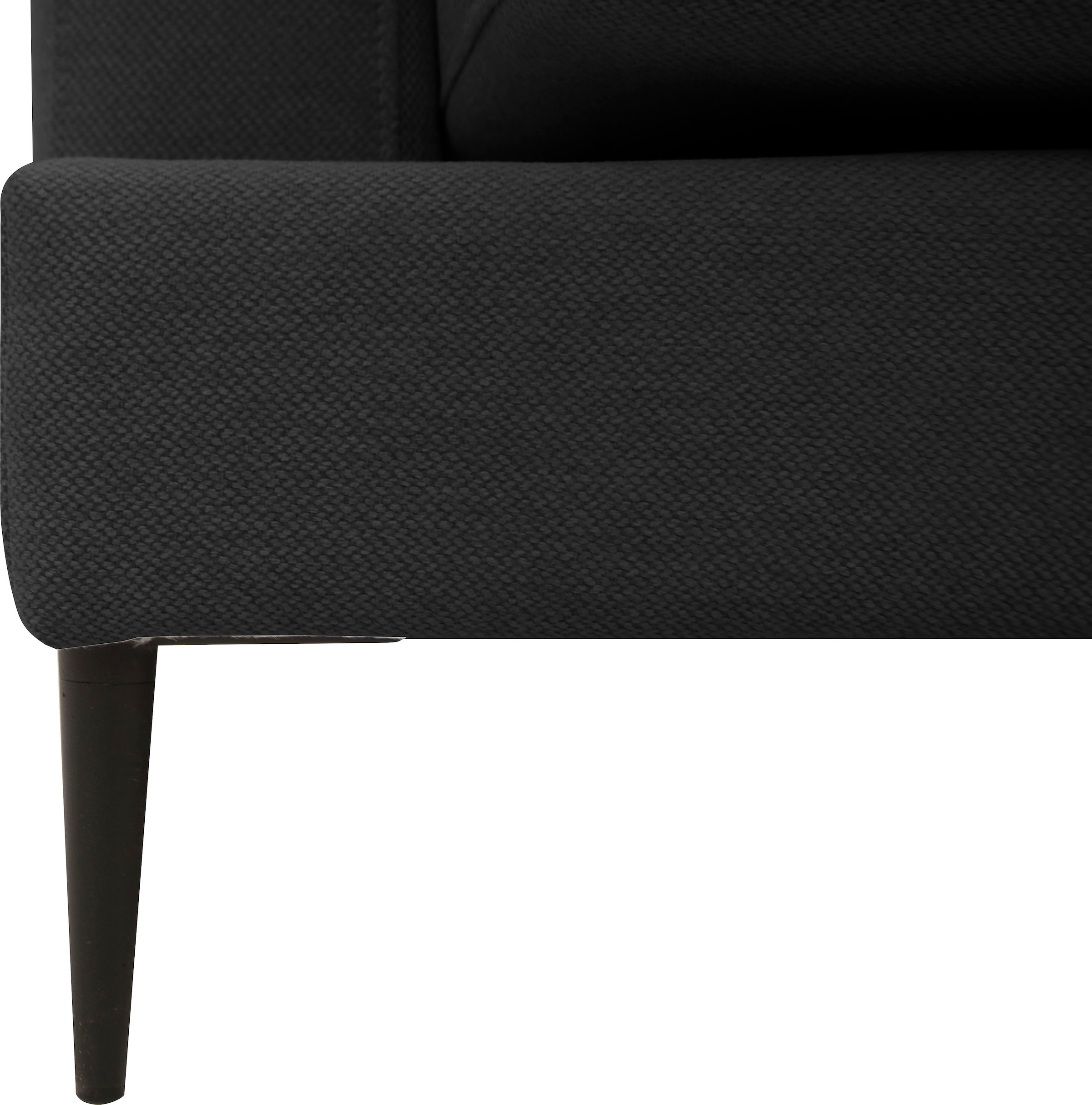Leonique 2-Sitzer »Cozy elegantes Designsofa, Maße B/T/H: 151/97/80 cm«, mit losen Kissen und Metallbeinen