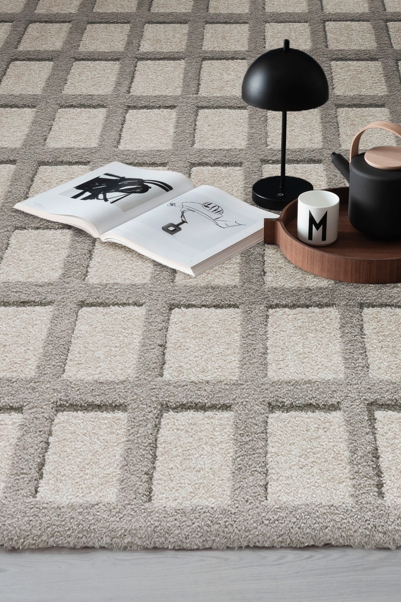 SCHÖNER WOHNEN-Kollektion Teppich »Amaze 243«, rechteckig, 17 mm Höhe, weicher grafischer Kurzflor, Wohnzimmer, Schöner Wohnen Kollektion