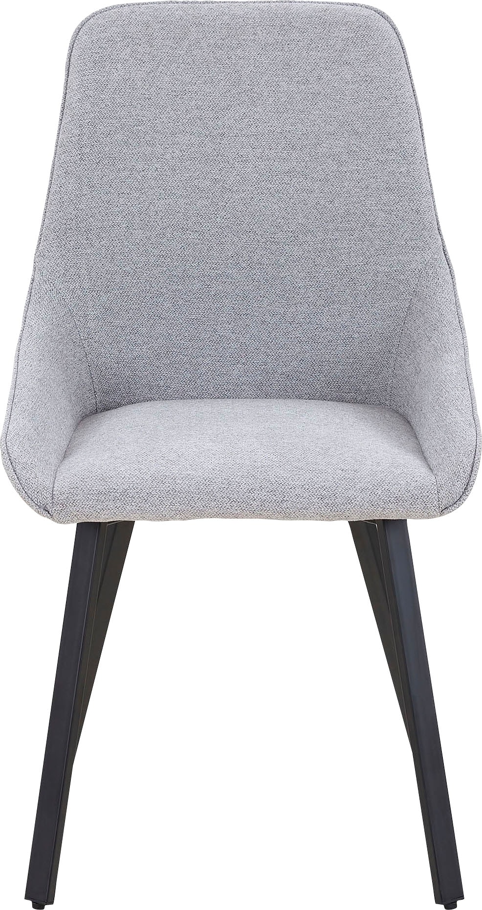 SalesFever Esszimmerstuhl, (Set), 2 St., Strukturstoff, H 87 cm/ B 51 cm/ T 47 cm