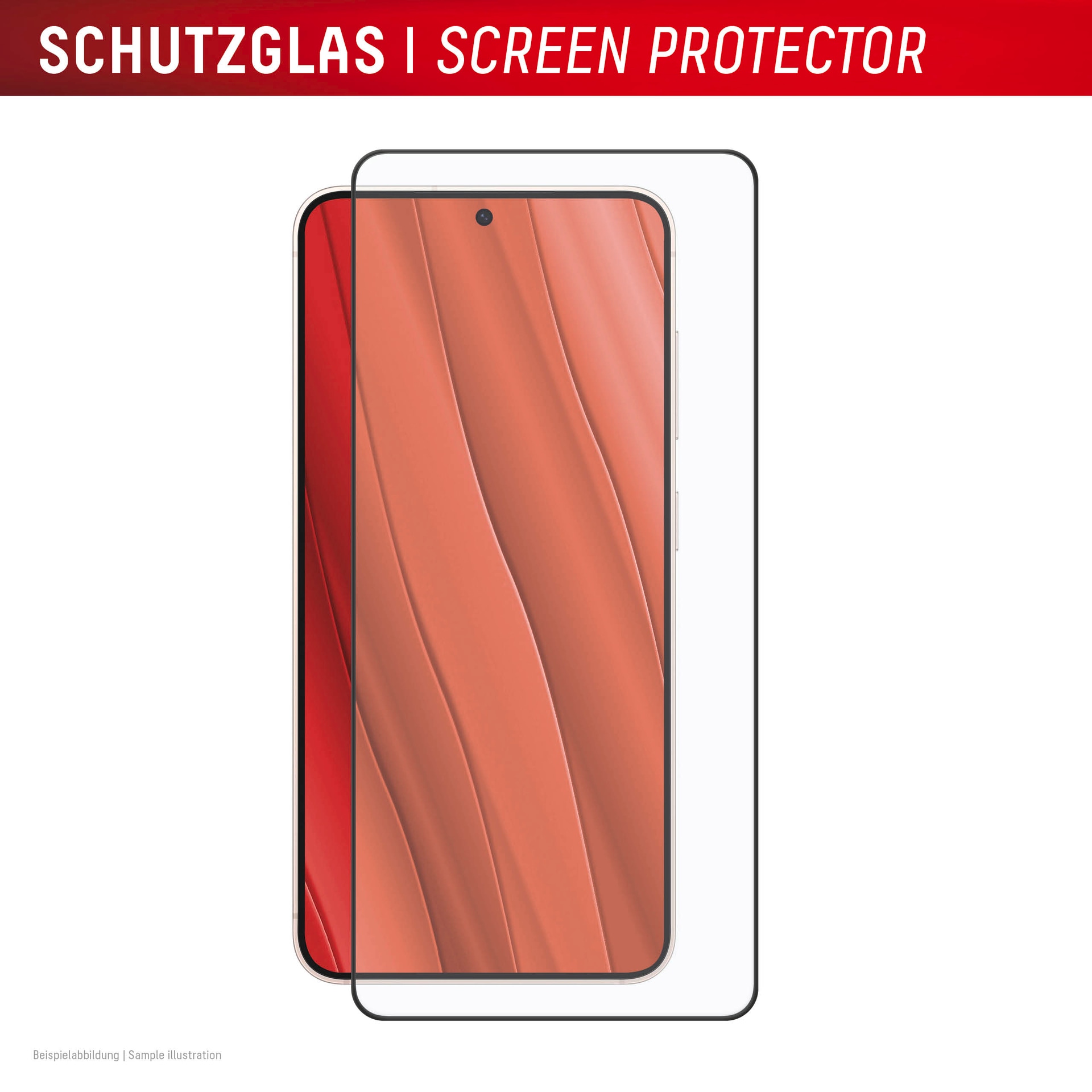 Displex Displayschutzglas »Premium Glass Screen Protector (Full Cover)« für Samsung Galaxy S25 Edge Displayschutzfolie, Schutzfolie, Bildschirmschutz, kratz- & stoßfest