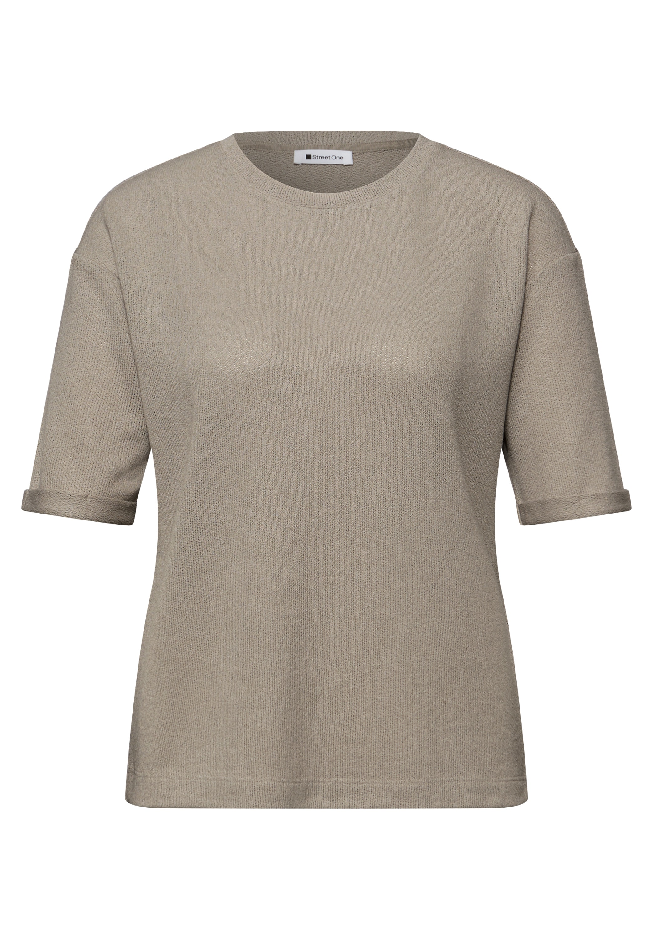 STREET ONE T-Shirt im Strick-Look