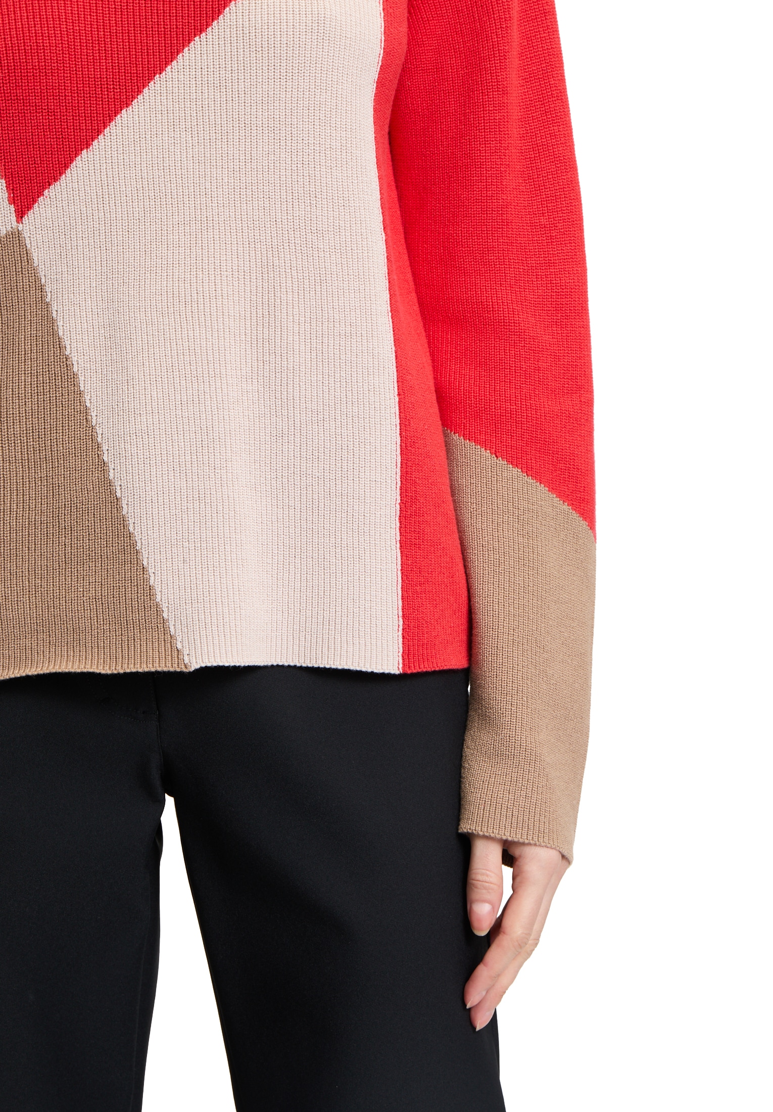Betty Barclay Rundhalspullover »Feinstrickpullover mit Intarsie«