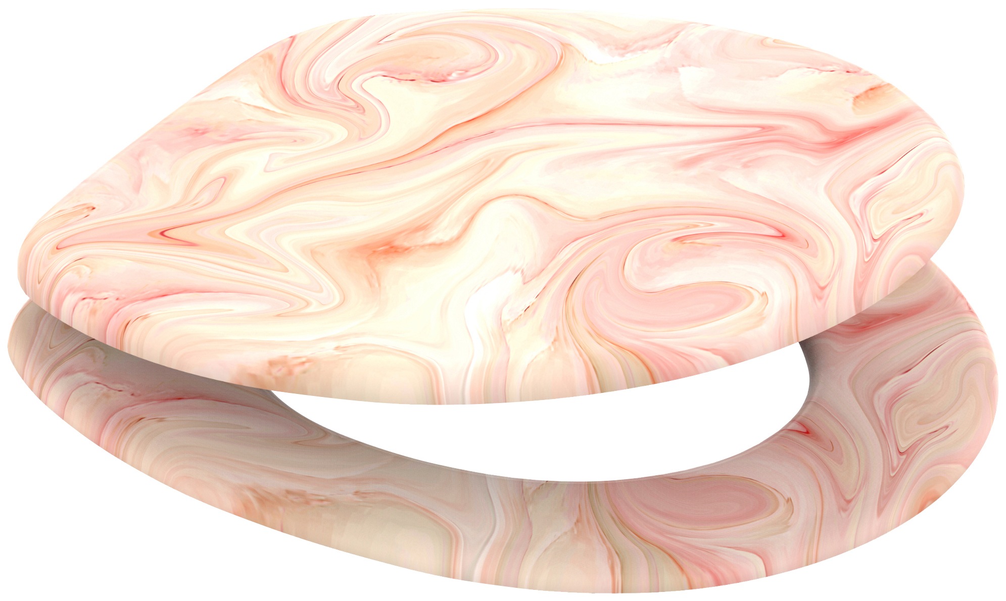 Sanilo WC-Sitz »Marmor Rosa«, mit Absenkautomatik, BxL: 37,7 x 42,0 - 47,0 cm